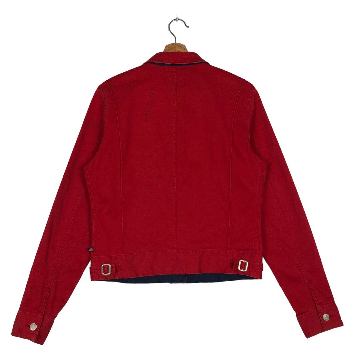 Ralph Lauren 🔥Rich Red - Cropped Trucker Denim Ralph Lauren MFG CO Size US M / EU 48-50 / 2 - 7 Thumbnail