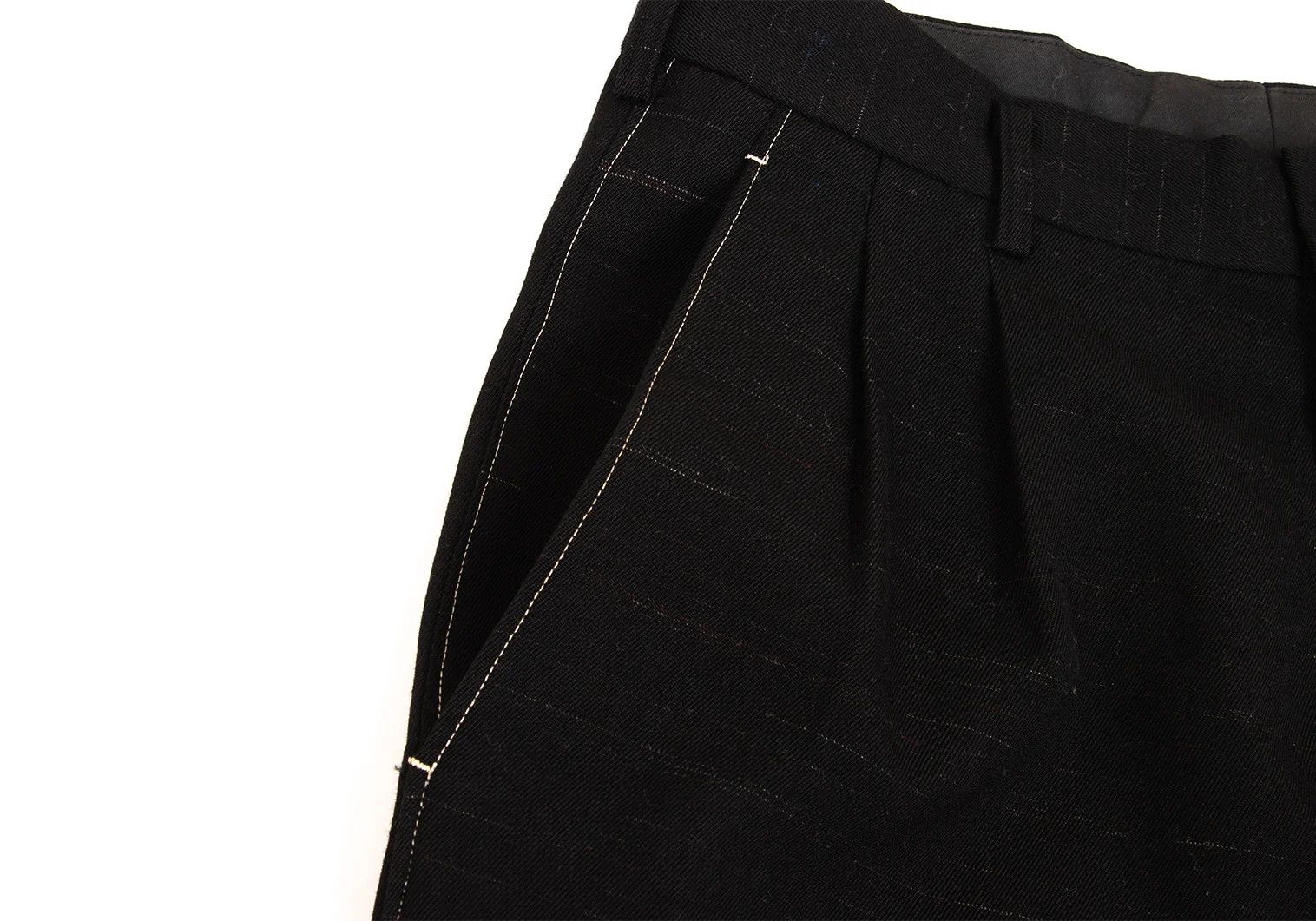 Yohji Yamamoto Yohji Yamamoto Wool Color Nepp Hem Button Pants Size US 38 / EU 54 - 6 Thumbnail