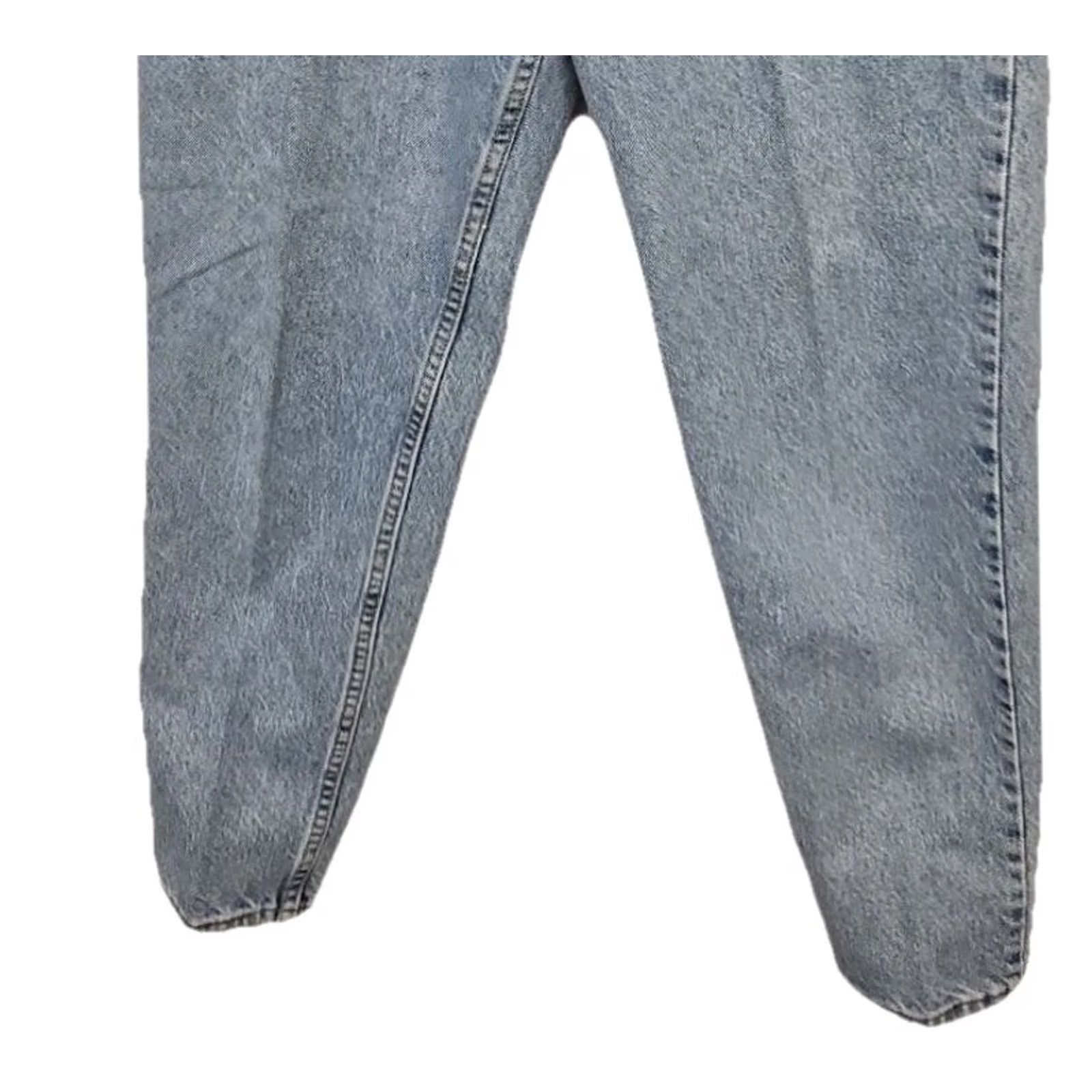 Levi's VINTAGE Levi’s 491 High Waist Tapered Mom Jeans Womens 28x30 Blue Denim USA 90s Jeans Womens Size 28" / US 6 / IT 42 - 3 Thumbnail