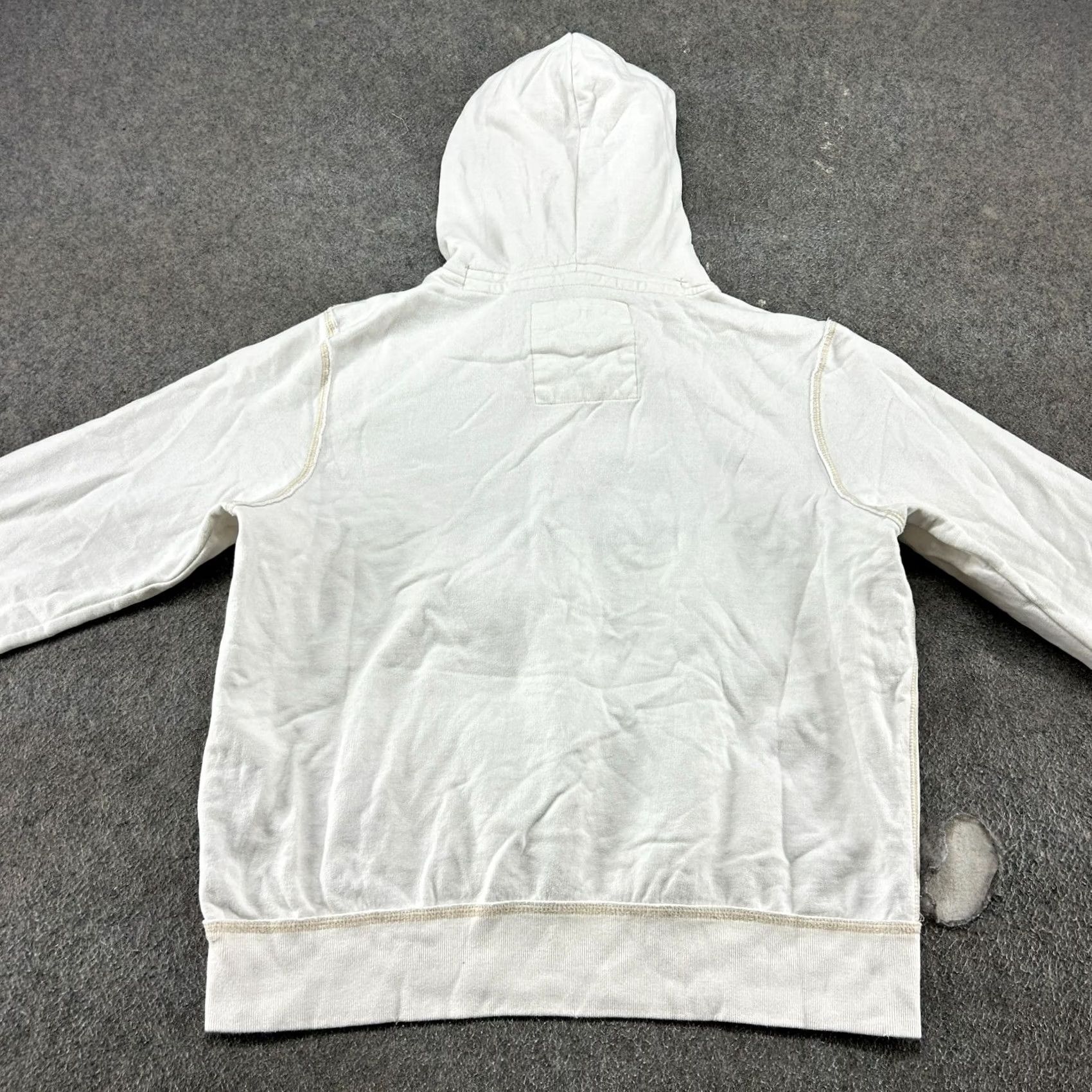 Aeropostale VINTAGE Aeropostale Hoodie Men L White Pullover Heavy Cotton Y2K Logo 80s 90s Size US L / EU 52-54 / 3 - 6 Thumbnail
