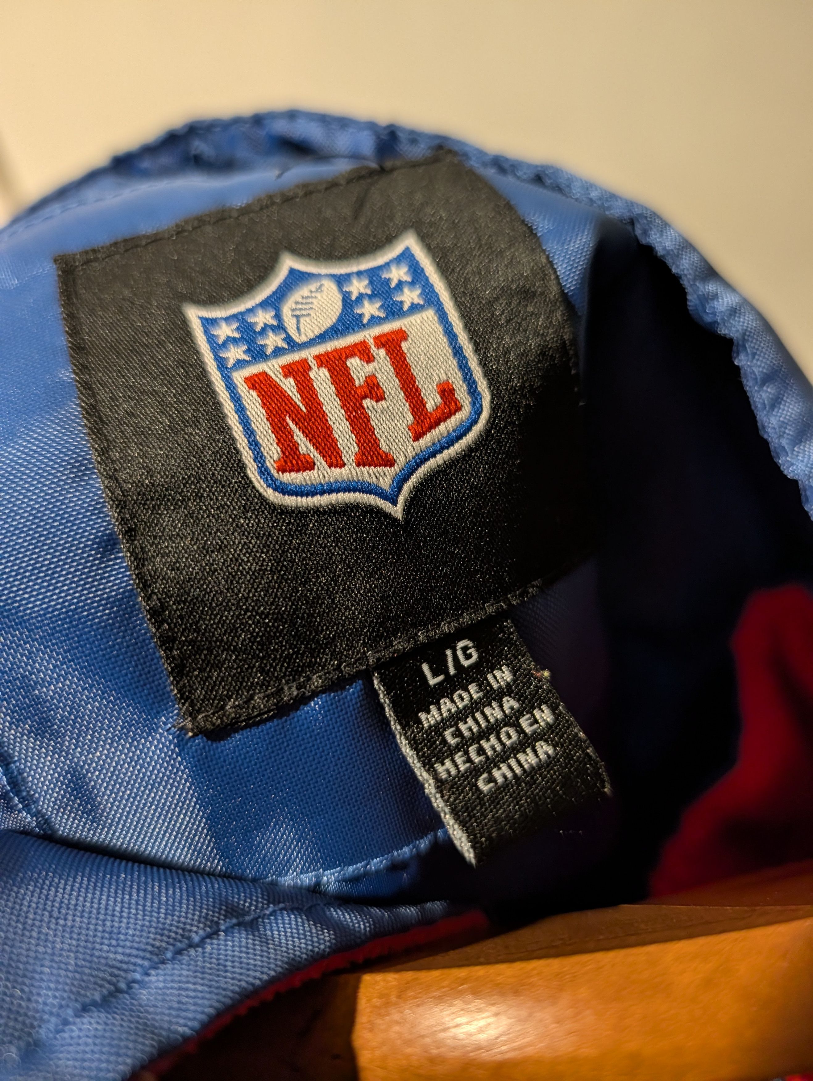 NFL Vtg New York Giants NFL Reversible Fleece Hooded Jacket Size US L / EU 52-54 / 3 - 10 Thumbnail