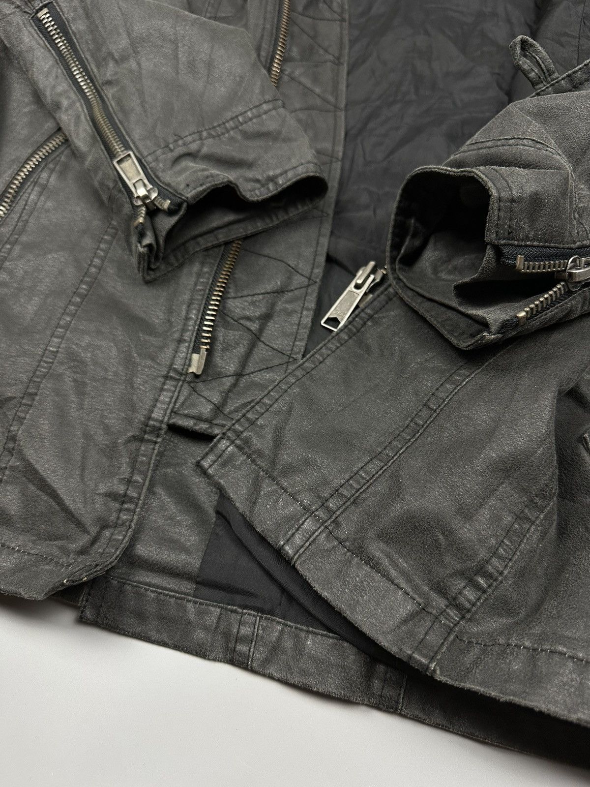 Seditionaries × semanticdesign Seditionaries Semantic Design Black Waxed Hooded Jacket Size US M / EU 48-50 / 2 - 9 Thumbnail