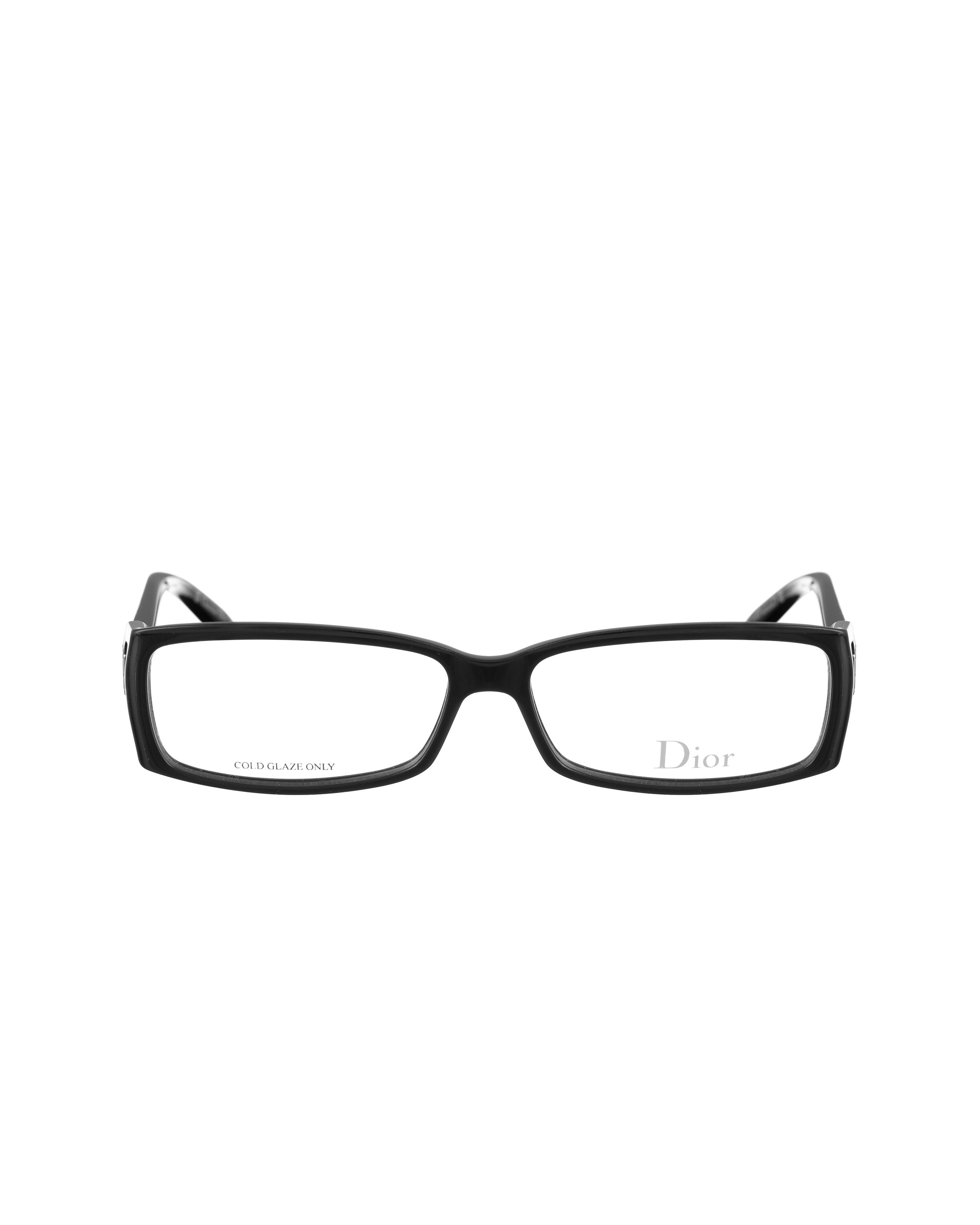Dior Dior '00s Classic Rectangular Black Glasses with Cut Outs Size ONE SIZE - 3 Thumbnail