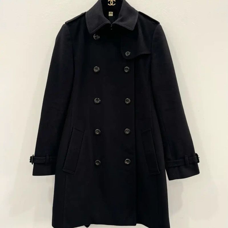 Burberry Burberry Black Wool Ladies Trench Coat Size S / US 4 / IT 40 - 1 Thumbnail