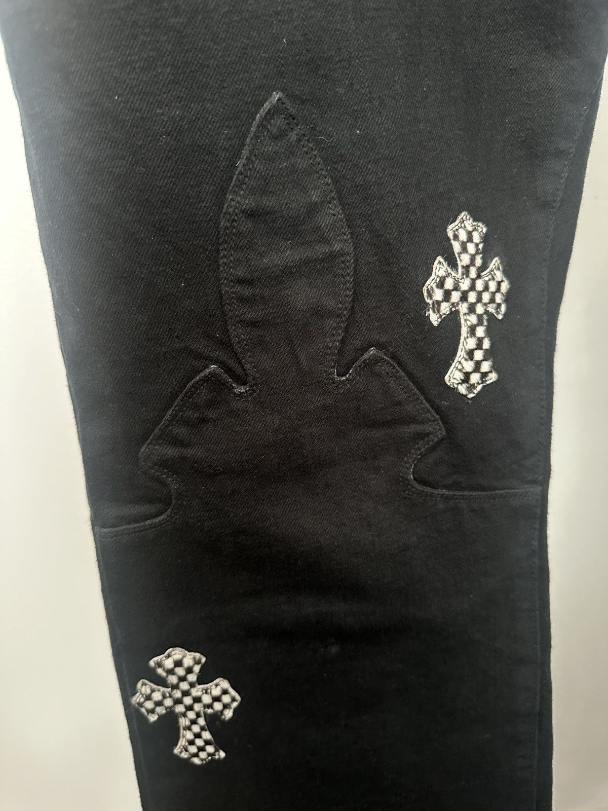 Chrome Hearts Chrome Hearts Fleur Knee Patch Denim Size US 38 / EU 54 - 10 Thumbnail