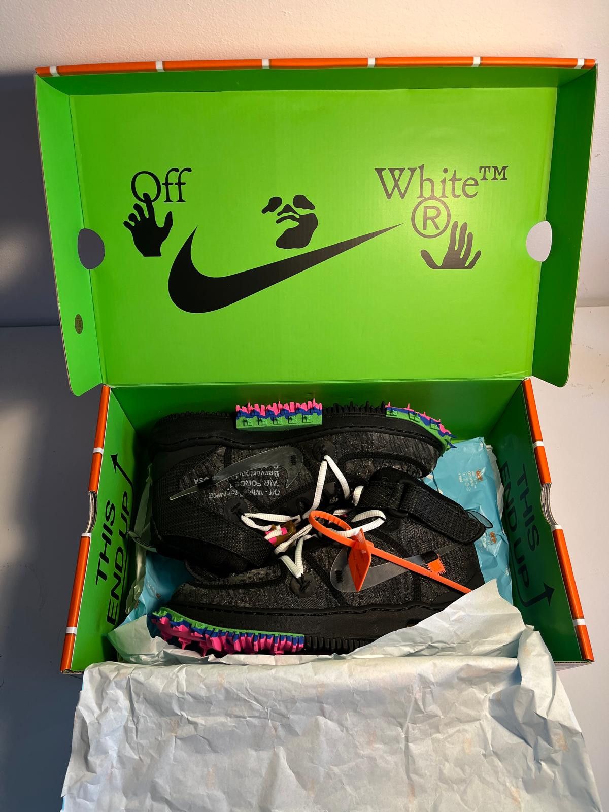 Nike × Off-White Nike Air Force 1 Mid SP Off-White - Black 40.5 Size US 7.5 / EU 40-41 - 12 Thumbnail