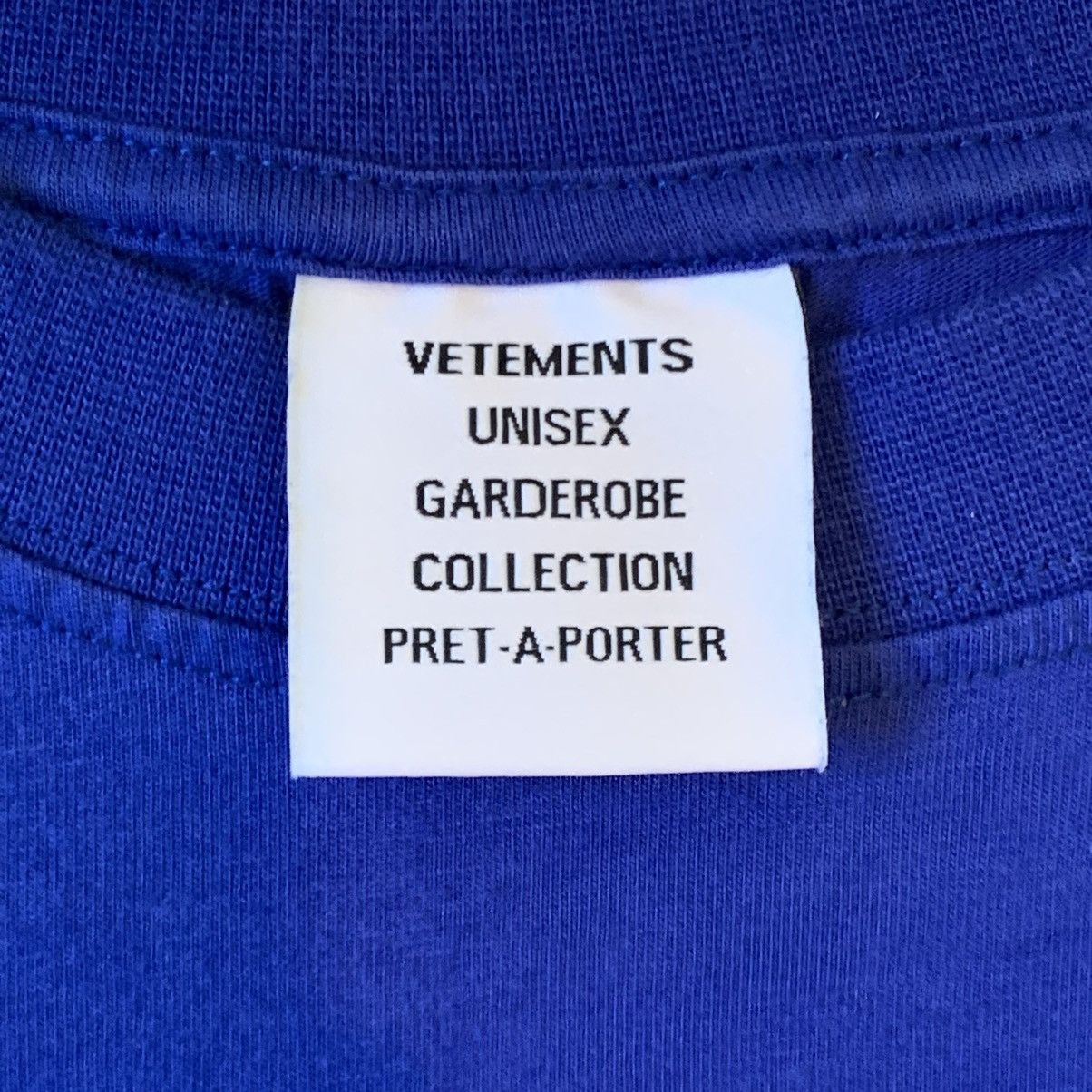 Vetements ss22 vetements blue ‘my name is vetements’ t-shirt Size US L / EU 52-54 / 3 - 5 Thumbnail
