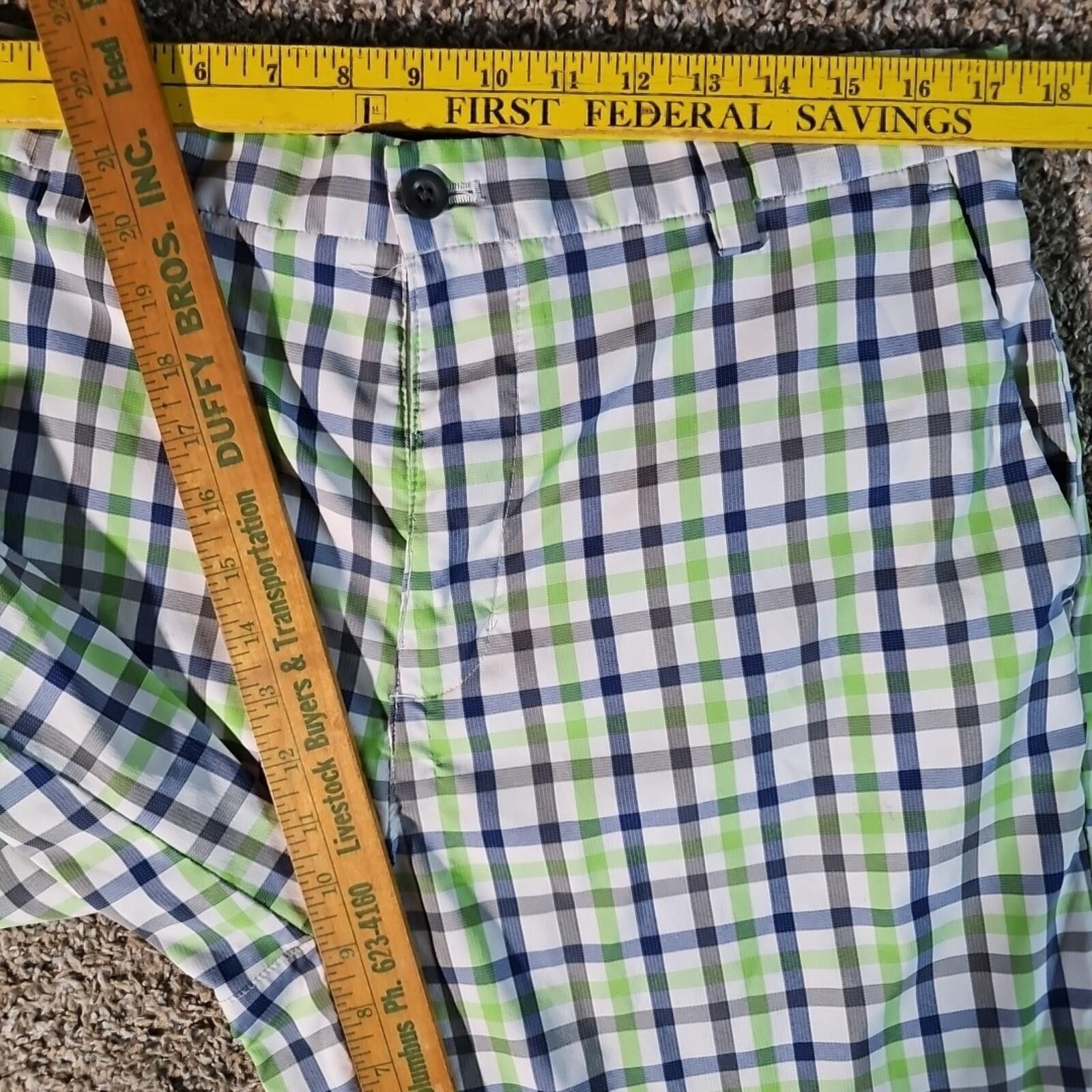 Chaps Chaps Golf 78 Colorful Green Blue Plaid UV Shorts Sz 34 Size US 34 / EU 50 - 6 Thumbnail