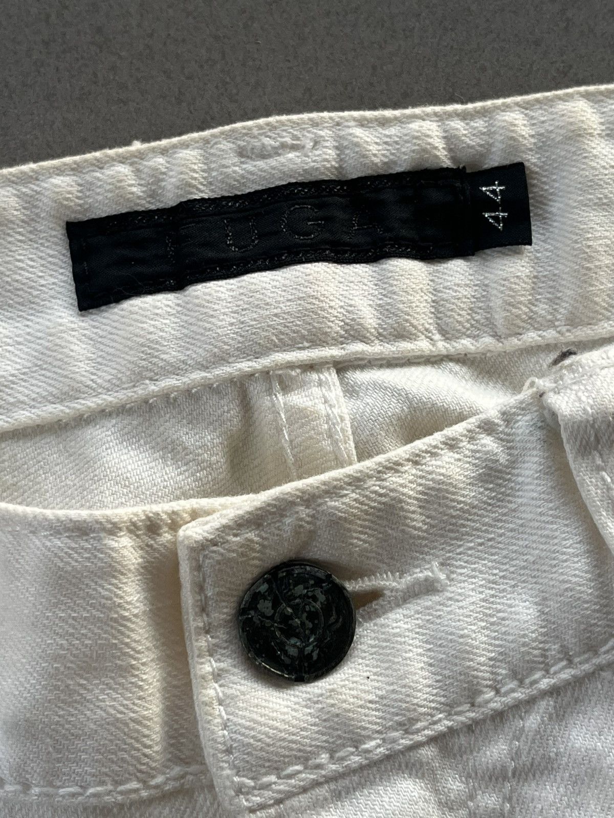 14th Addiction JAPANESE FUGA 2000s VINTAGE DENIM WHITE PANTS JEANS VKEI Size US 29 - 8 Thumbnail
