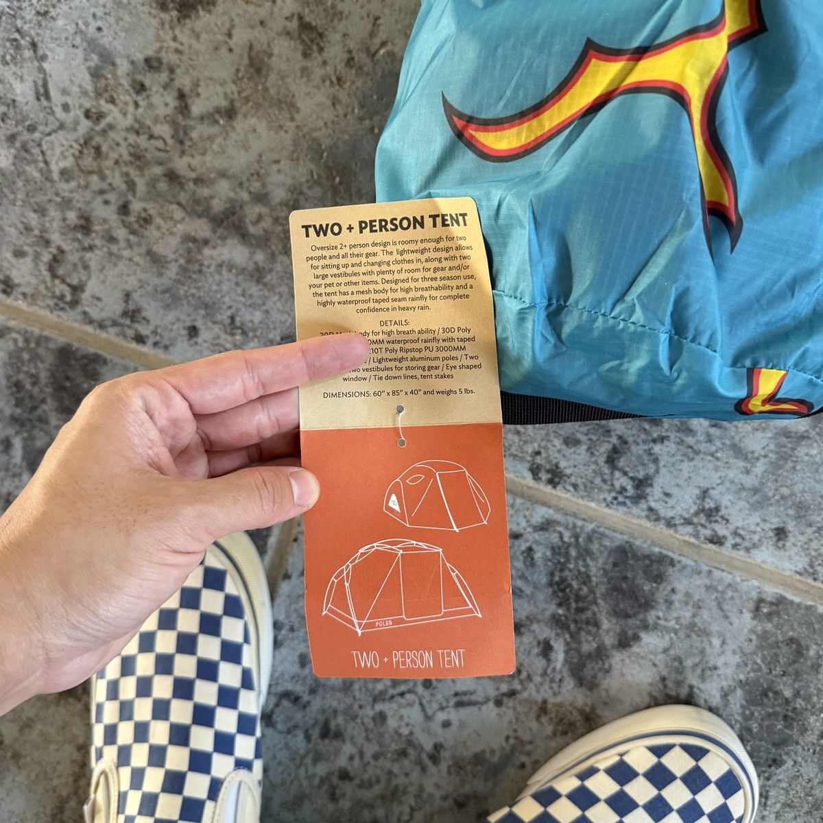 Golf Wang Poler x Camp Flog Gnaw Two-Person Tent (2018) Size ONE SIZE - 4 Thumbnail