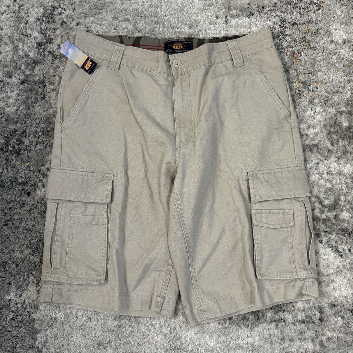 JNCO × Vintage Essential Vintage y2k Route 66 baggy wide leg cargo shorts Size US 34 / EU 50 - 1 Thumbnail