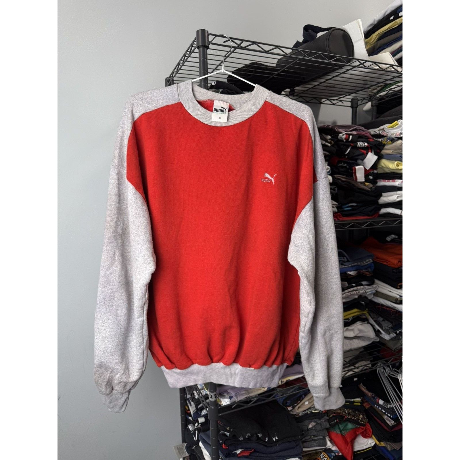 Puma Rare! Vintage 80’s Puma Speedcat Sweatshirt Ferrari Hype Size US L / EU 52-54 / 3 - 1 Thumbnail
