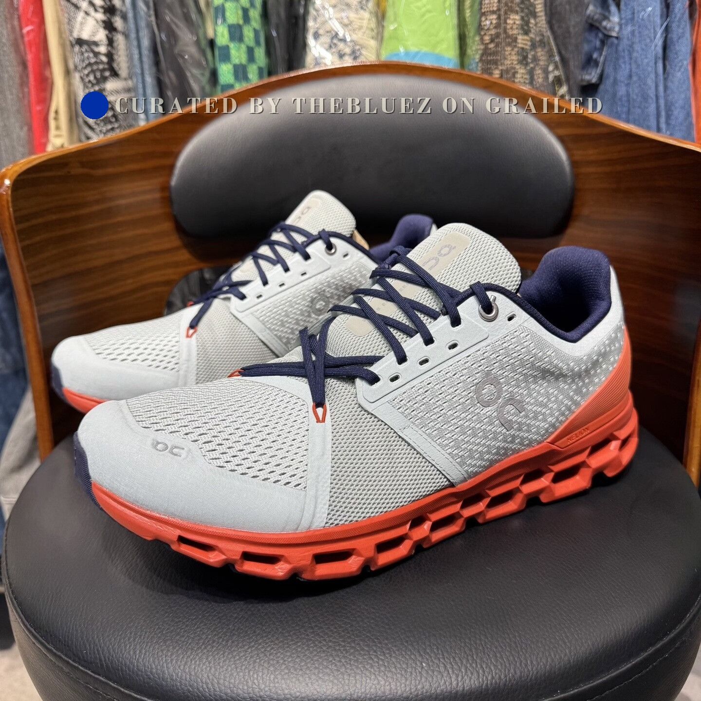 On On Running Gray Orange Shoes Size US 11 / EU 44 - 1 Thumbnail
