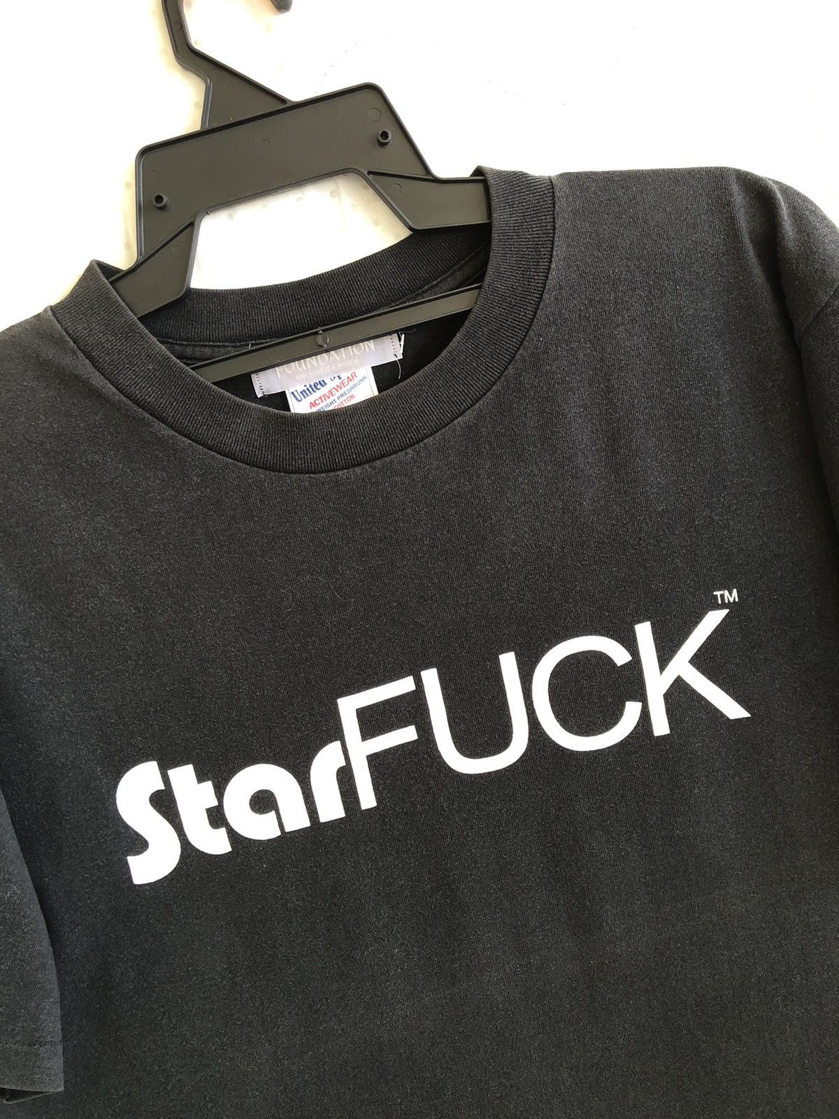 Vintage Vintage 90s StarFUCK Rare Wording Tee Size US L / EU 52-54 / 3 - 4 Thumbnail
