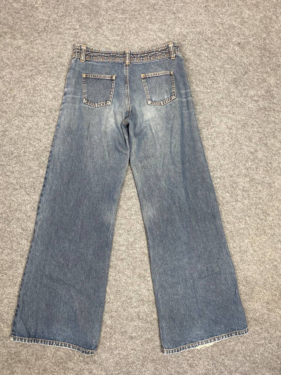 Japanese Brand vintage japanese brand wide leg denim Size US 31 - 1 Thumbnail