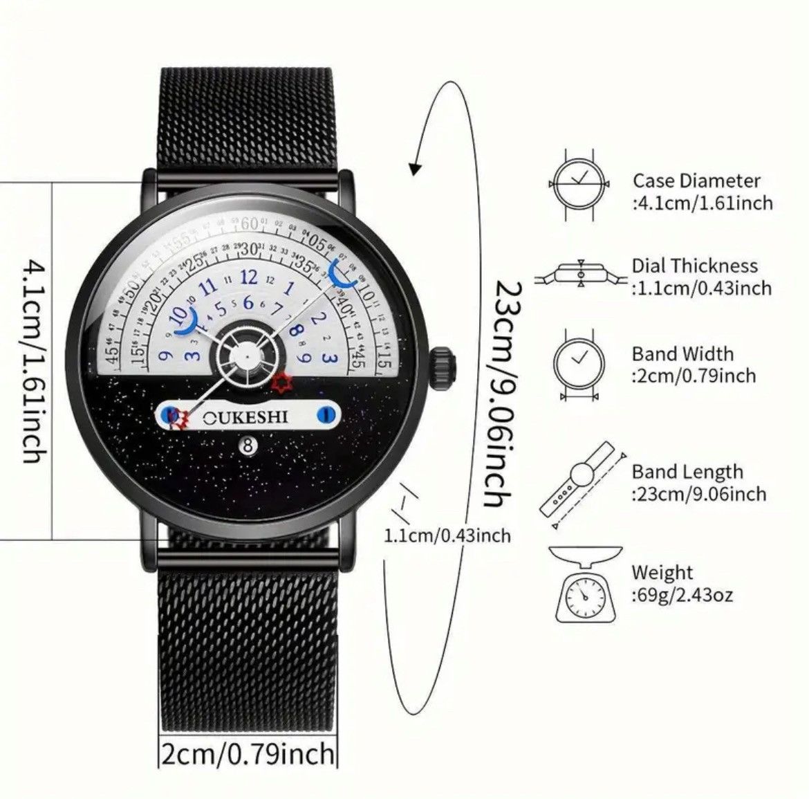 Other Stylish Man Quartz Watch Size ONE SIZE - 7 Thumbnail