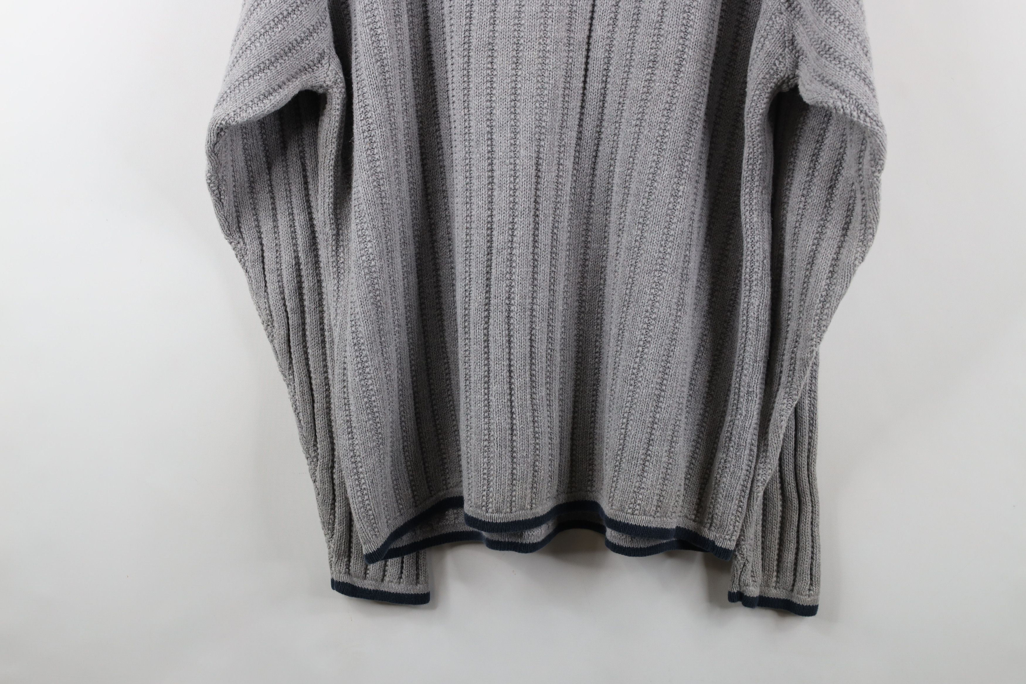 Vintage Vintage 90s Streetwear Thermal Ribbed Knit Henley Sweater Size US M / EU 48-50 / 2 - 11 Thumbnail