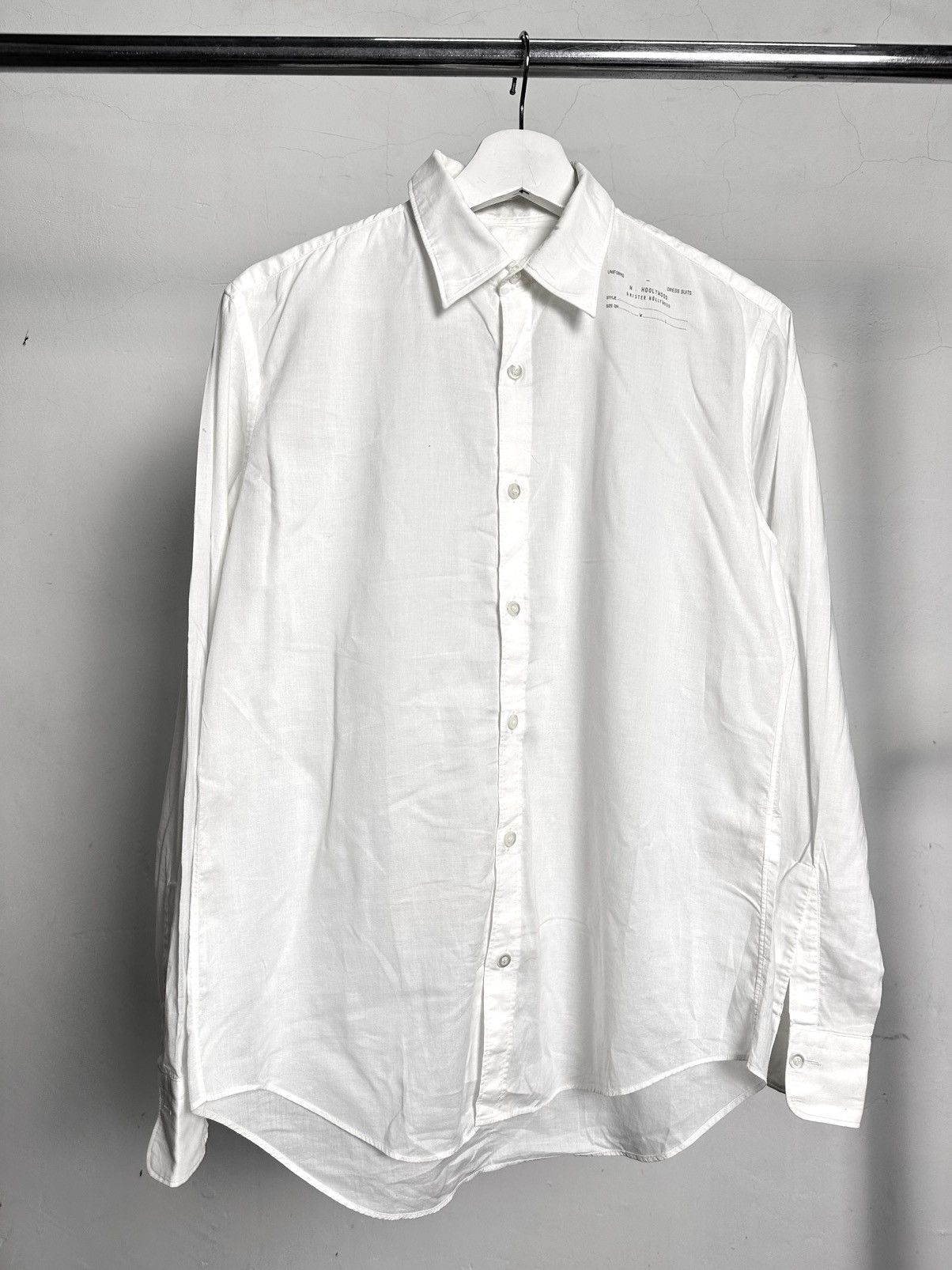 N.Hoolywood N.Hollywood White Button Shirt Size US M / EU 48-50 / 2 - 1 Thumbnail
