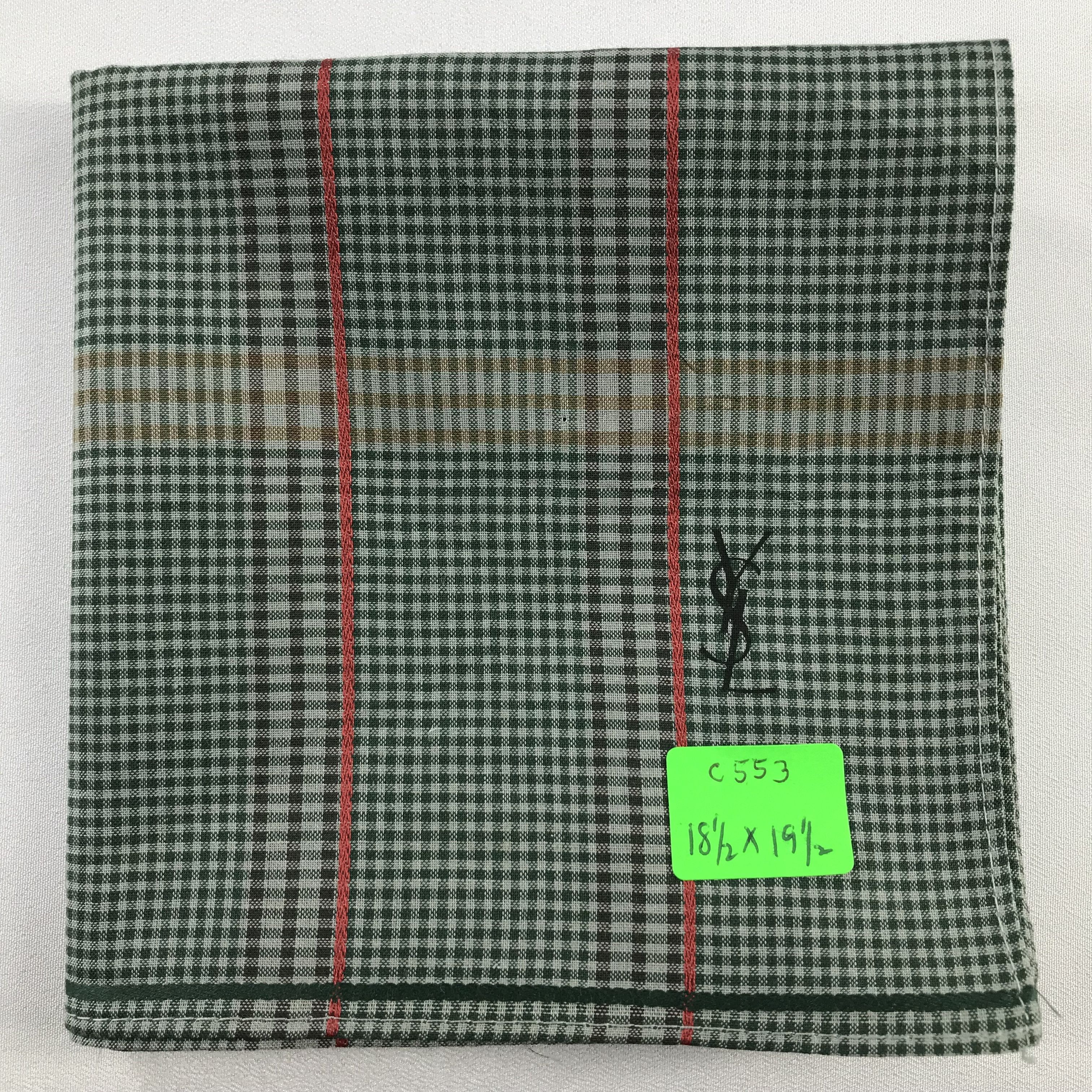 Yves Saint Laurent Yves Saint Laurent Handkerchief / Bandana / Neckerchief C553 Size ONE SIZE - 7 Thumbnail