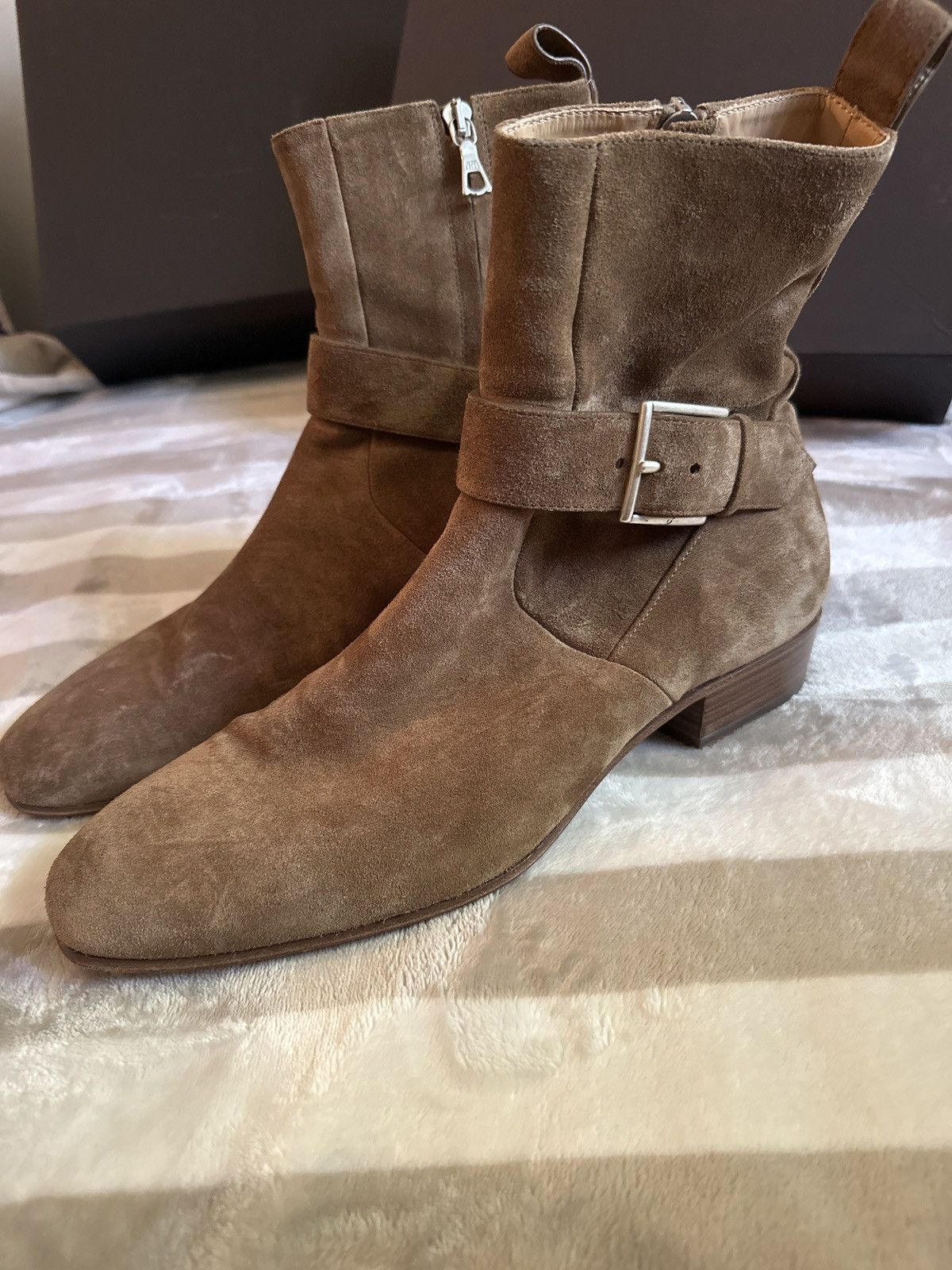 Represent Clo. Represent Zipper buckle suede mens boots Size US 10 / EU 43 - 4 Thumbnail