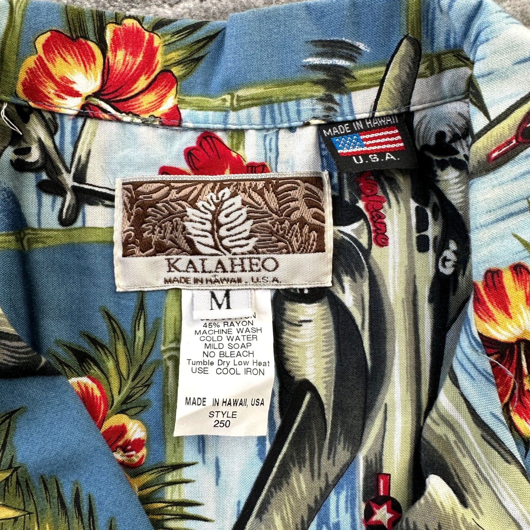 Vintage Kalaheo Shirt Mens Medium Hawaiian WWII Bomber Air Planes Print Fighter Jet Shirt Size US M / EU 48-50 / 2 - 6 Thumbnail