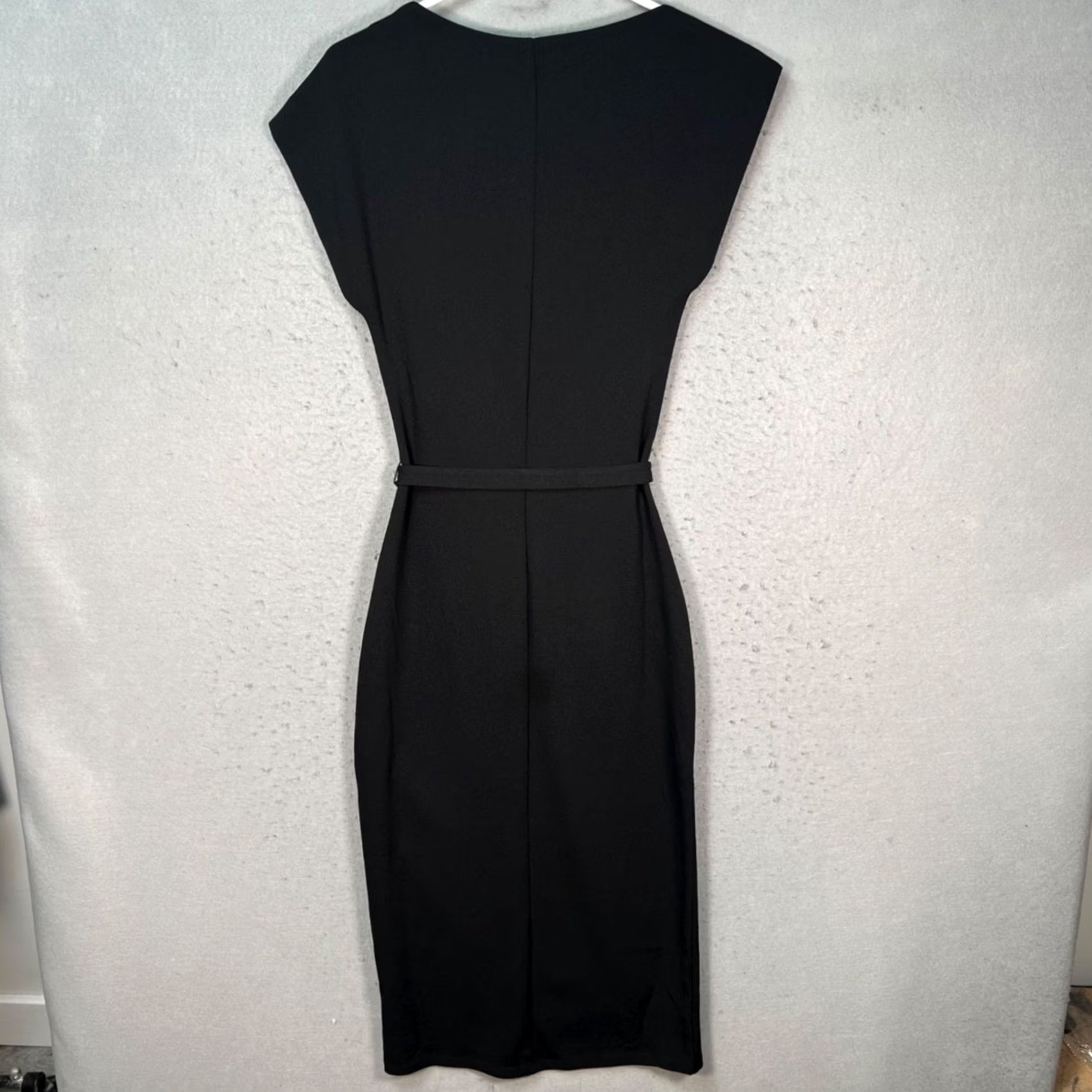 H&M H&M Womens XS Black Belted Midi Dress With Cowl Neckline New! Dress, Women, XS, Black, Belted, Midi, Cowl Neckline, Dress, H&M Size XS / US 0-2 / IT 36-38 - 2 Thumbnail