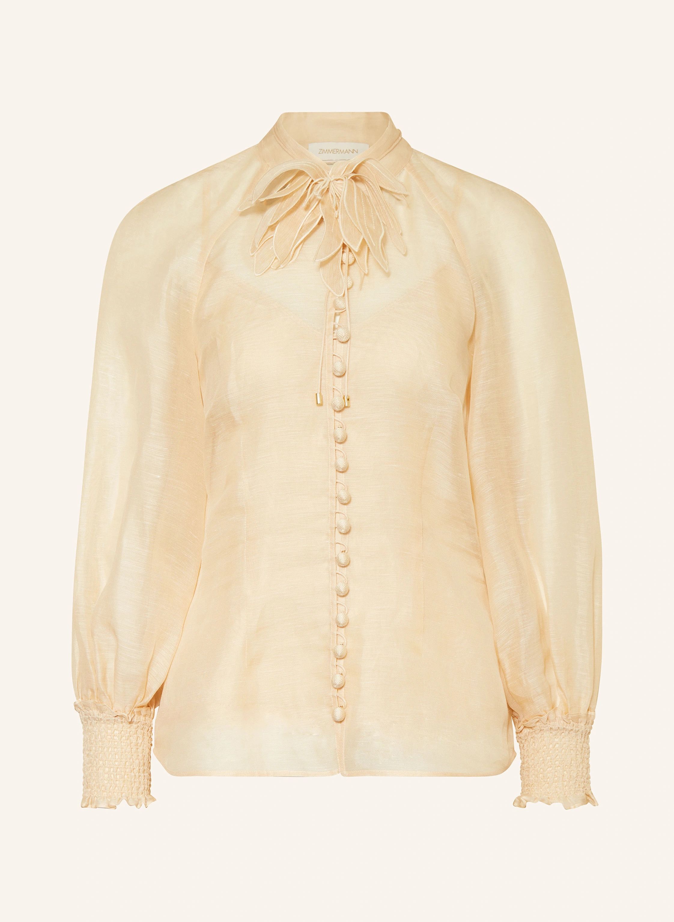 o1s22i1n1024 Floral iIllustr Blouse in Beige