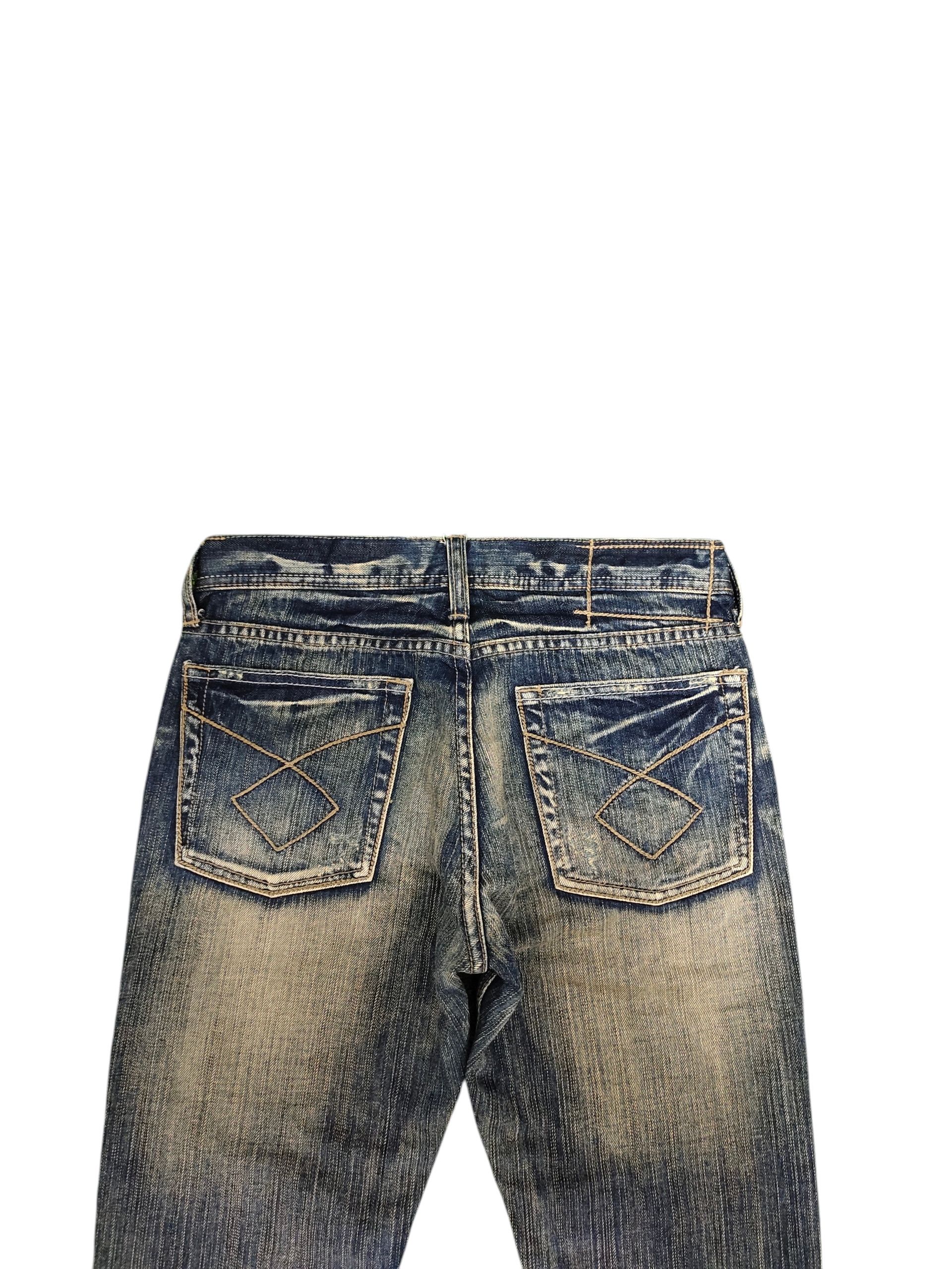 Self Edge Difference Rupert Japan Clawmark Distress Faded Denim Jeans Size US 30 / EU 46 - 9 Thumbnail