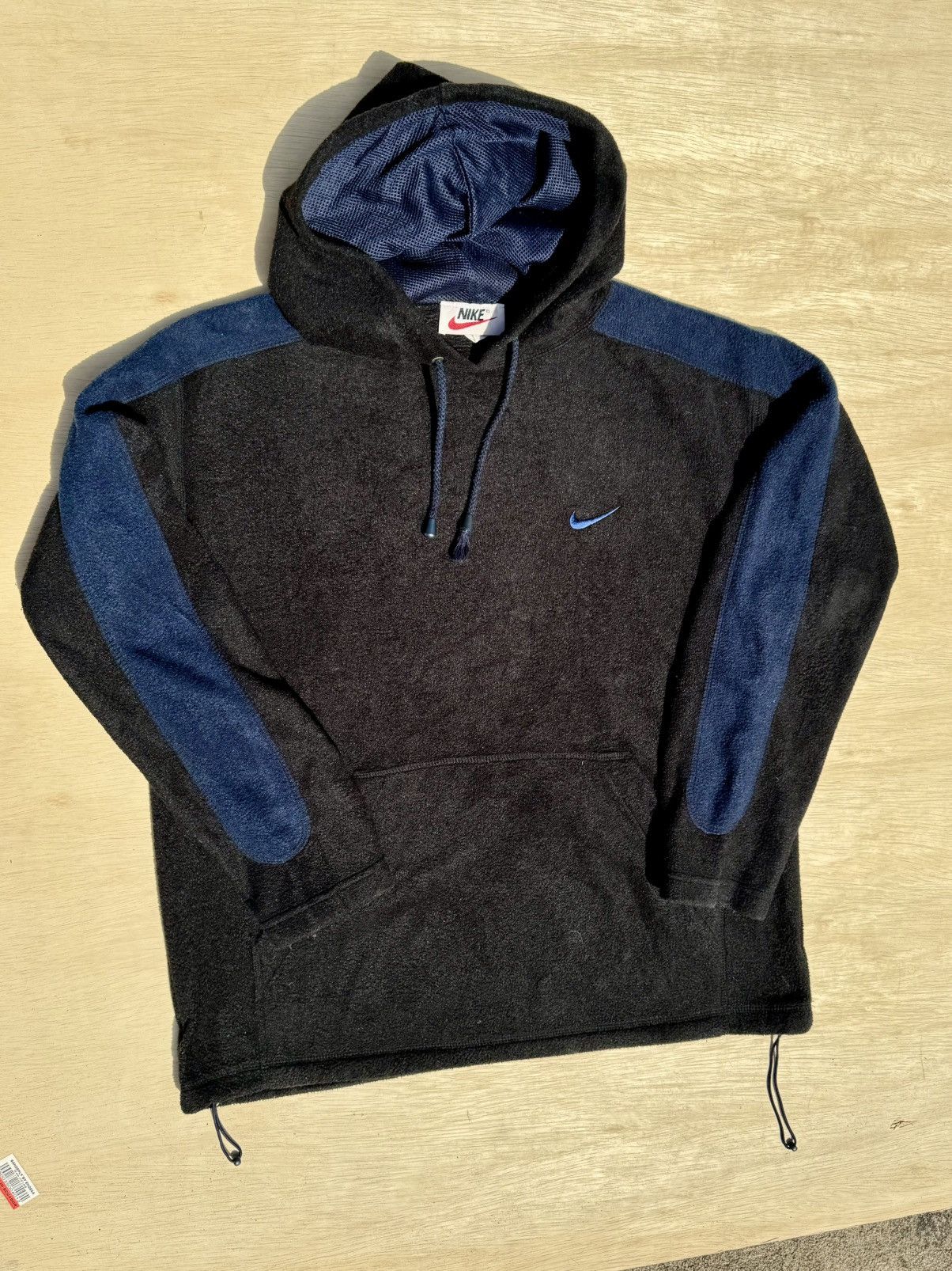 Nike × Vintage Nike Vintage 90’s Fleece Rap Hip Hop Pullover Hoodie Size US L / EU 52-54 / 3 - 4 Thumbnail