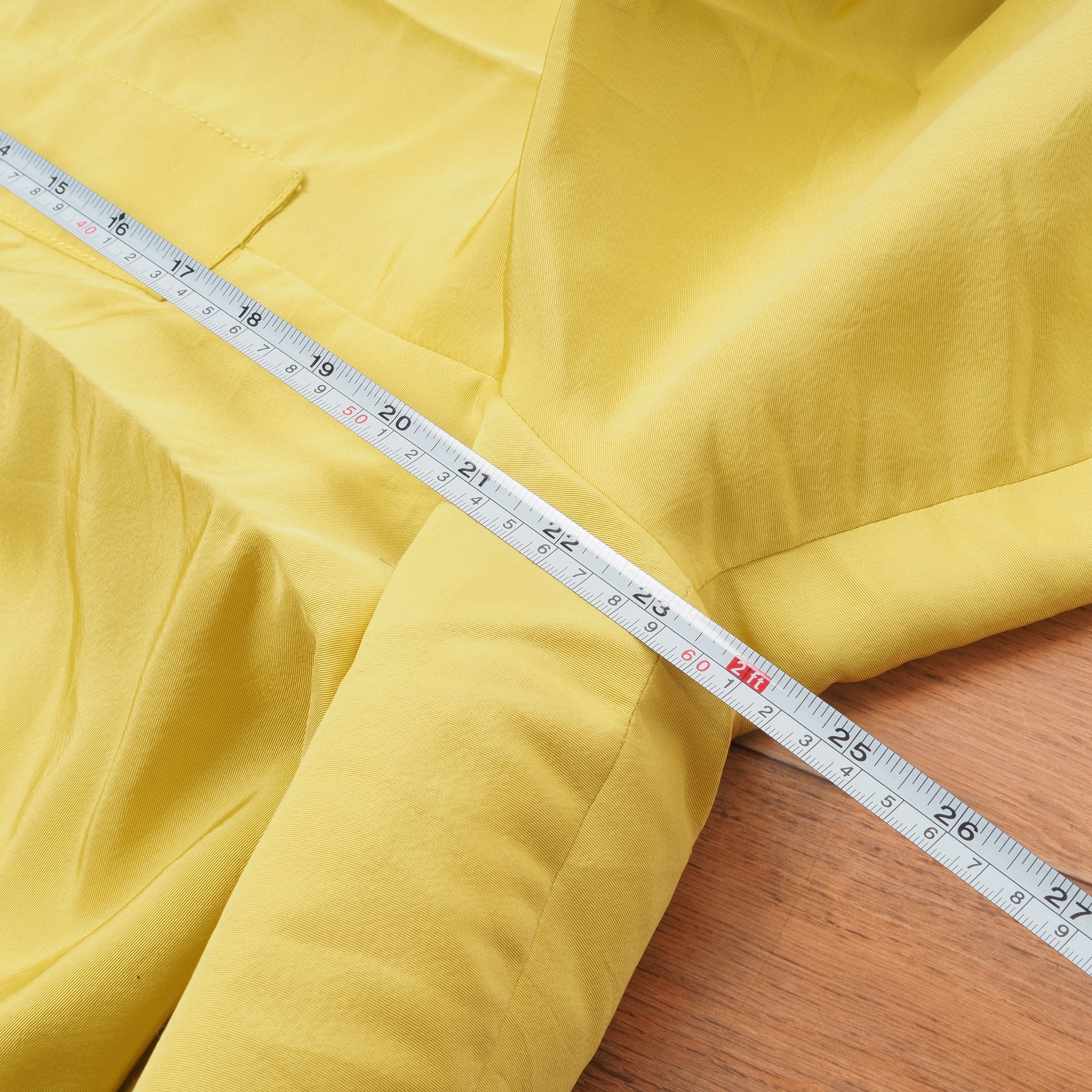 Oscar De La Renta Oscar de la Renta Vintage Yellow Silk Jumpsuit Size 28" / US 6 / IT 42 - 10 Thumbnail