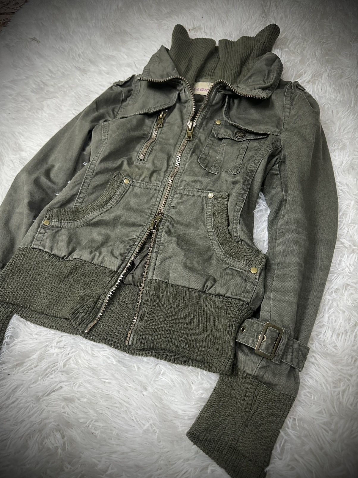 Japanese Brand 💥rare💥 L.A GLITTER high neck vkei military GOA jacket Size US M / EU 48-50 / 2 - 3 Thumbnail