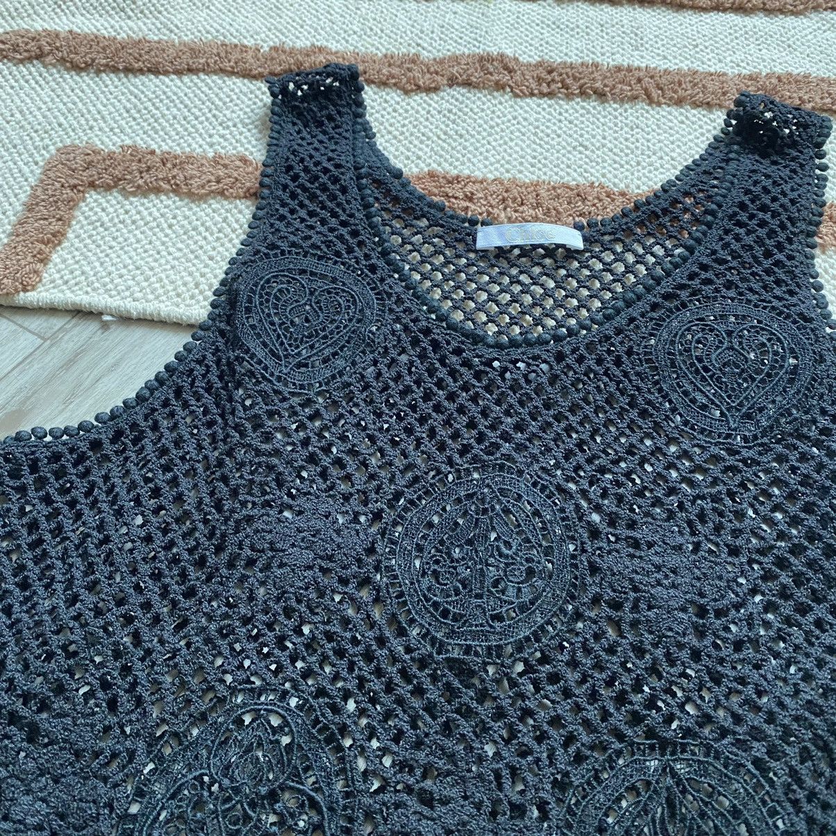 Chloe CHLOE Y2K ITALY MESH TANK TOP Size XS / US 0-2 / IT 36-38 - 2 Thumbnail