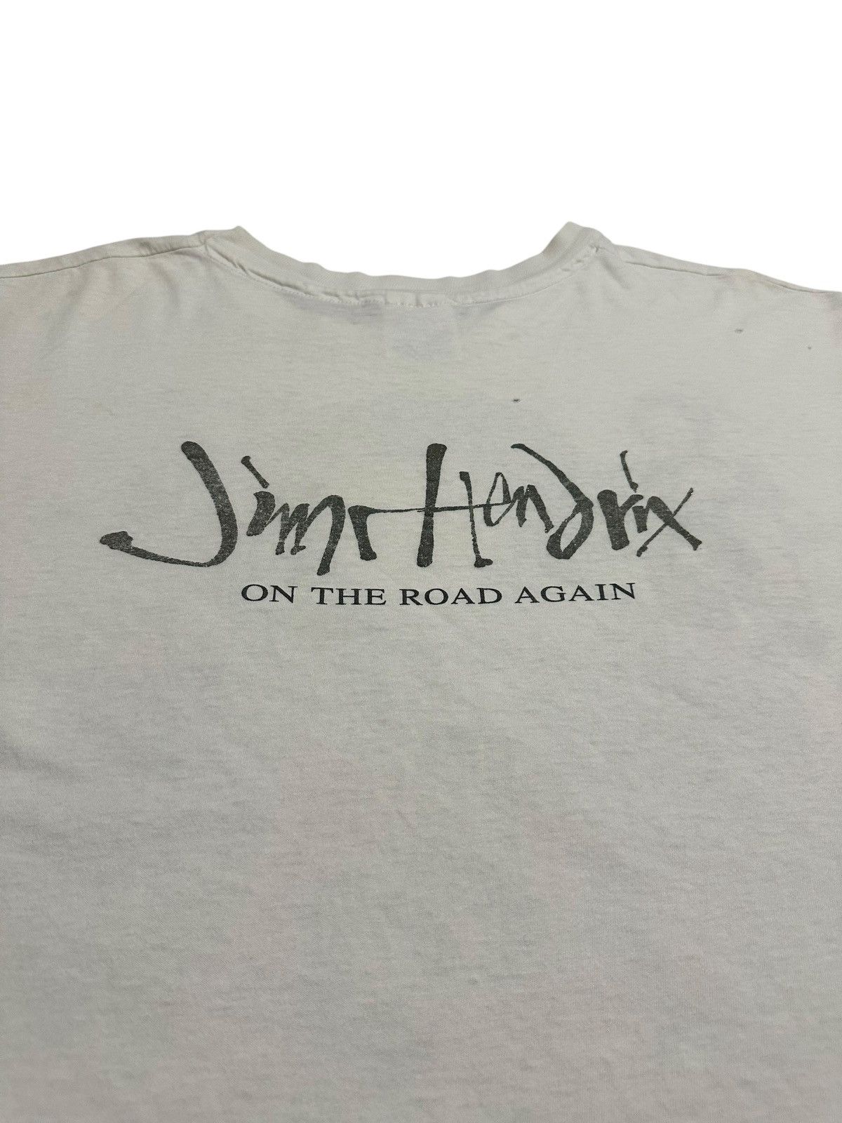 Band Tees × Vintage Vintage 1993 Jimi Hendrix On The Road Again Shirt Size US XL / EU 56 / 4 - 6 Thumbnail