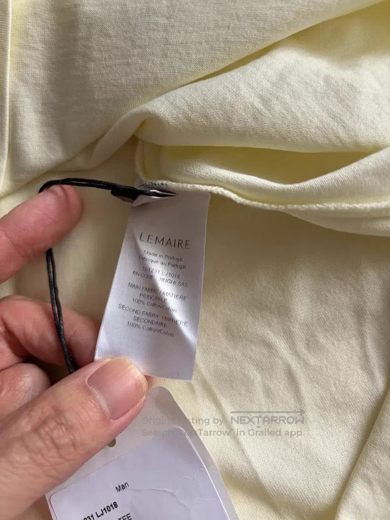 Lemaire LEMAIRE Short Sleeve T-Shirt i Size US L / EU 52-54 / 3 - 6 Thumbnail