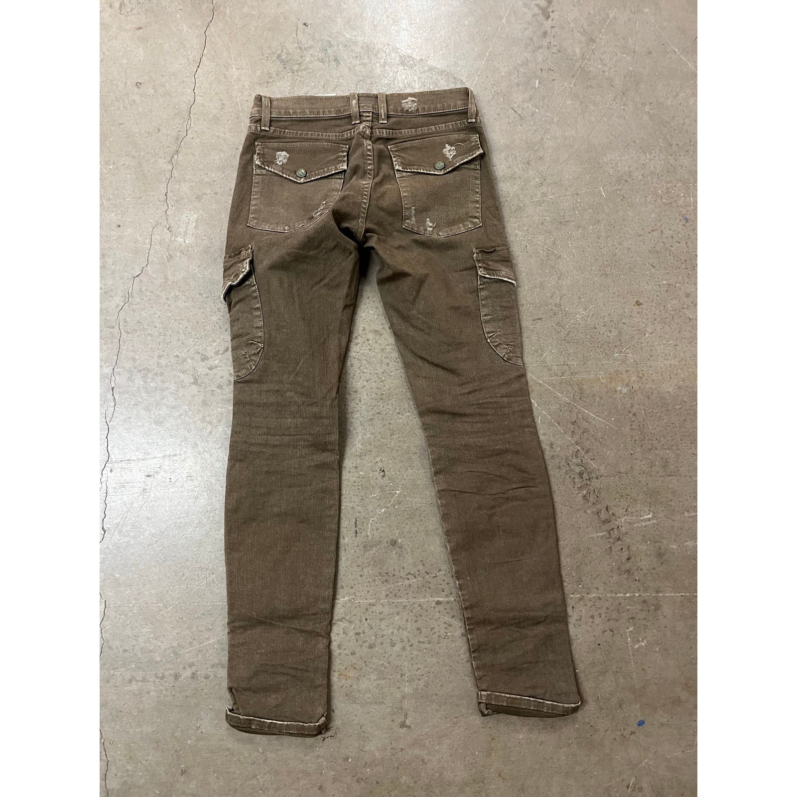 Current/Elliot Current Elliot-Skinny Cargo Pants /Low Rise/26 /Combat Green Size 26" / US 2 / IT 38 - 8 Thumbnail