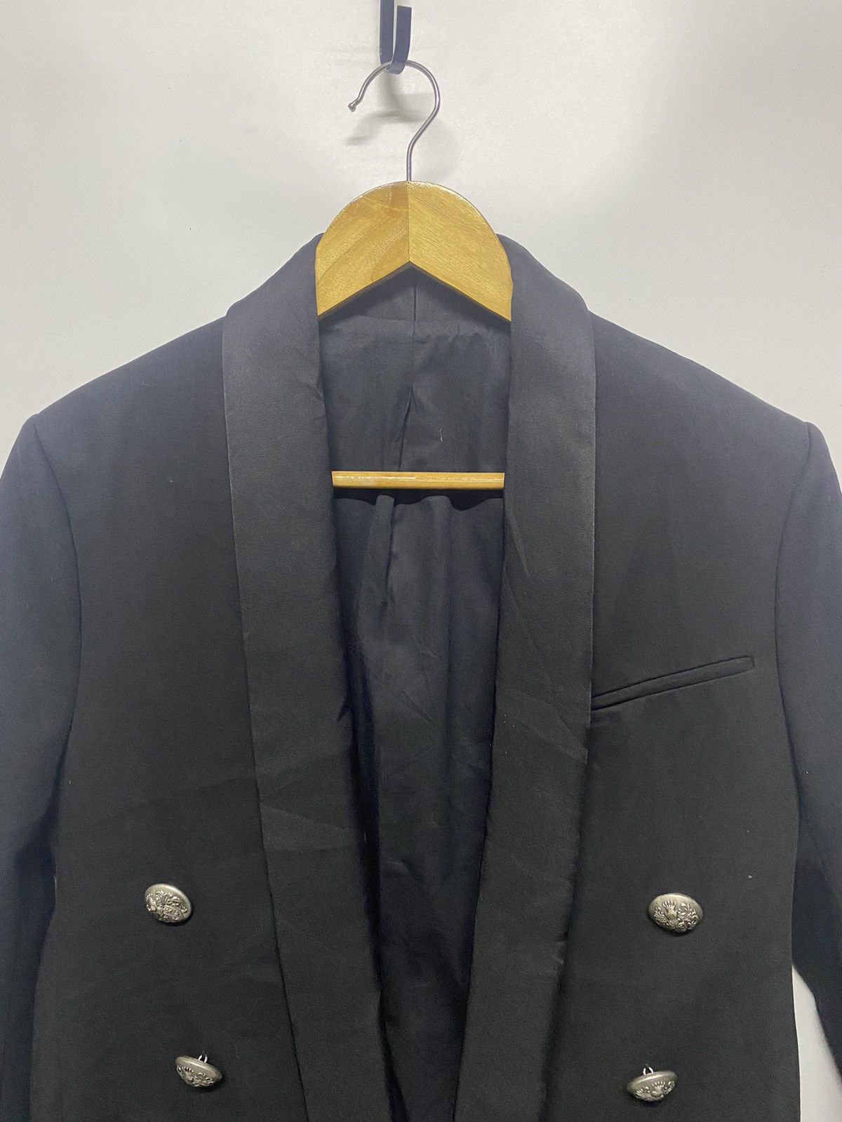 Balmain × Designer Balmain Paris Coat Blazer Jacket Size M / US 6-8 / IT 42-44 - 7 Thumbnail