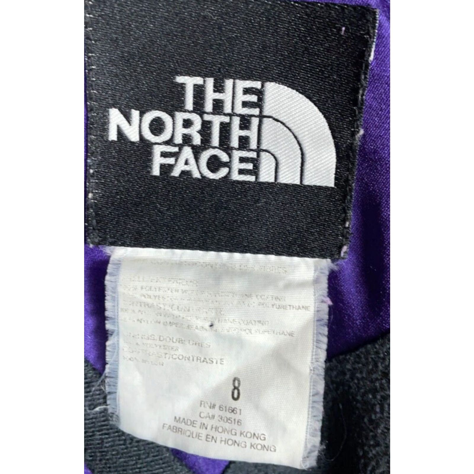 The North Face VINTAGE The North Face Hoodie Jacket Womens 8 Purple Red Geometric Trim Zip Up Parka VTG Size M / US 6-8 / IT 42-44 - 3 Thumbnail