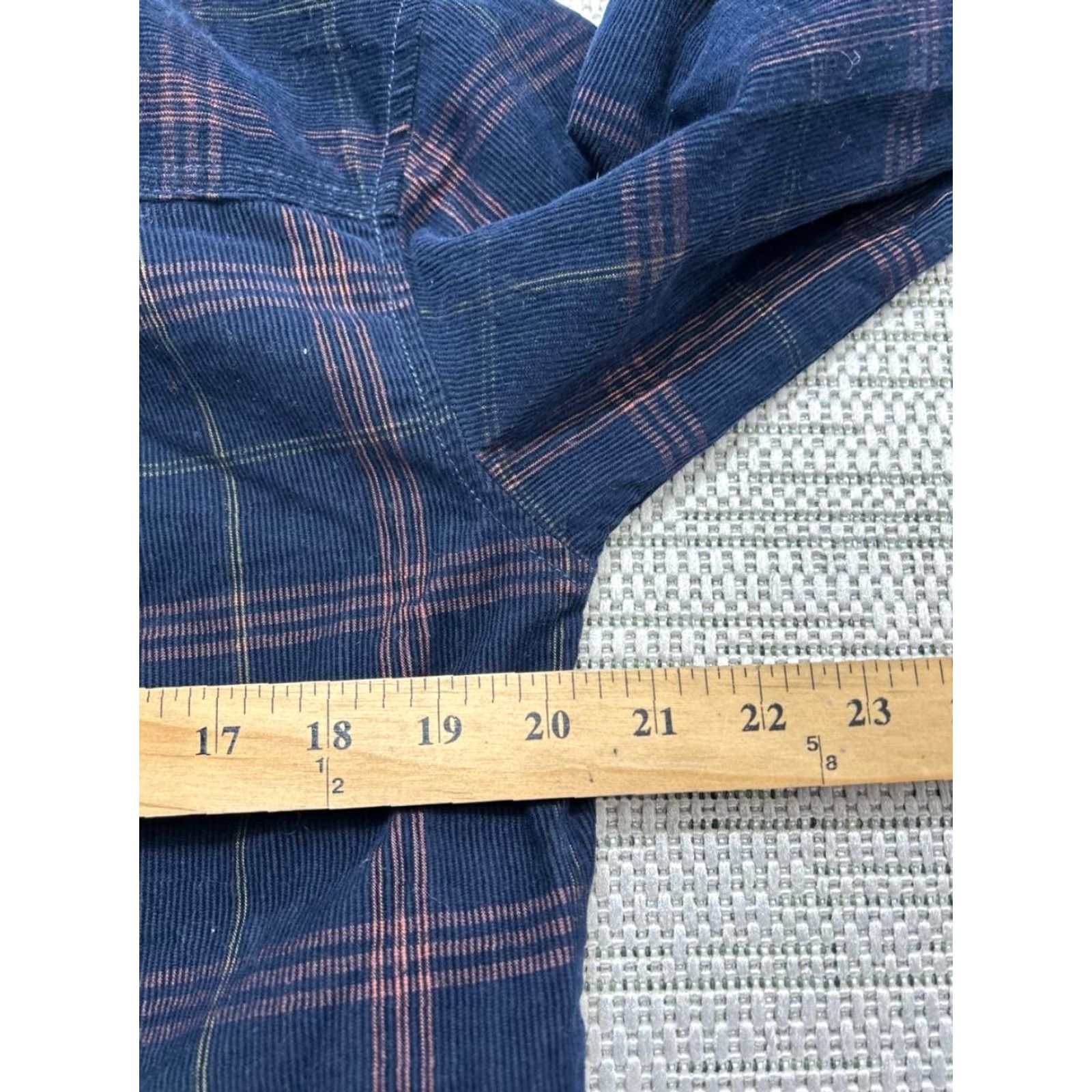 Madewell Madewell Corduroy Kentwood Oversized Shirt Jacket Womens Small Blue Cotton Plaid Size S / US 4 / IT 40 - 7 Thumbnail