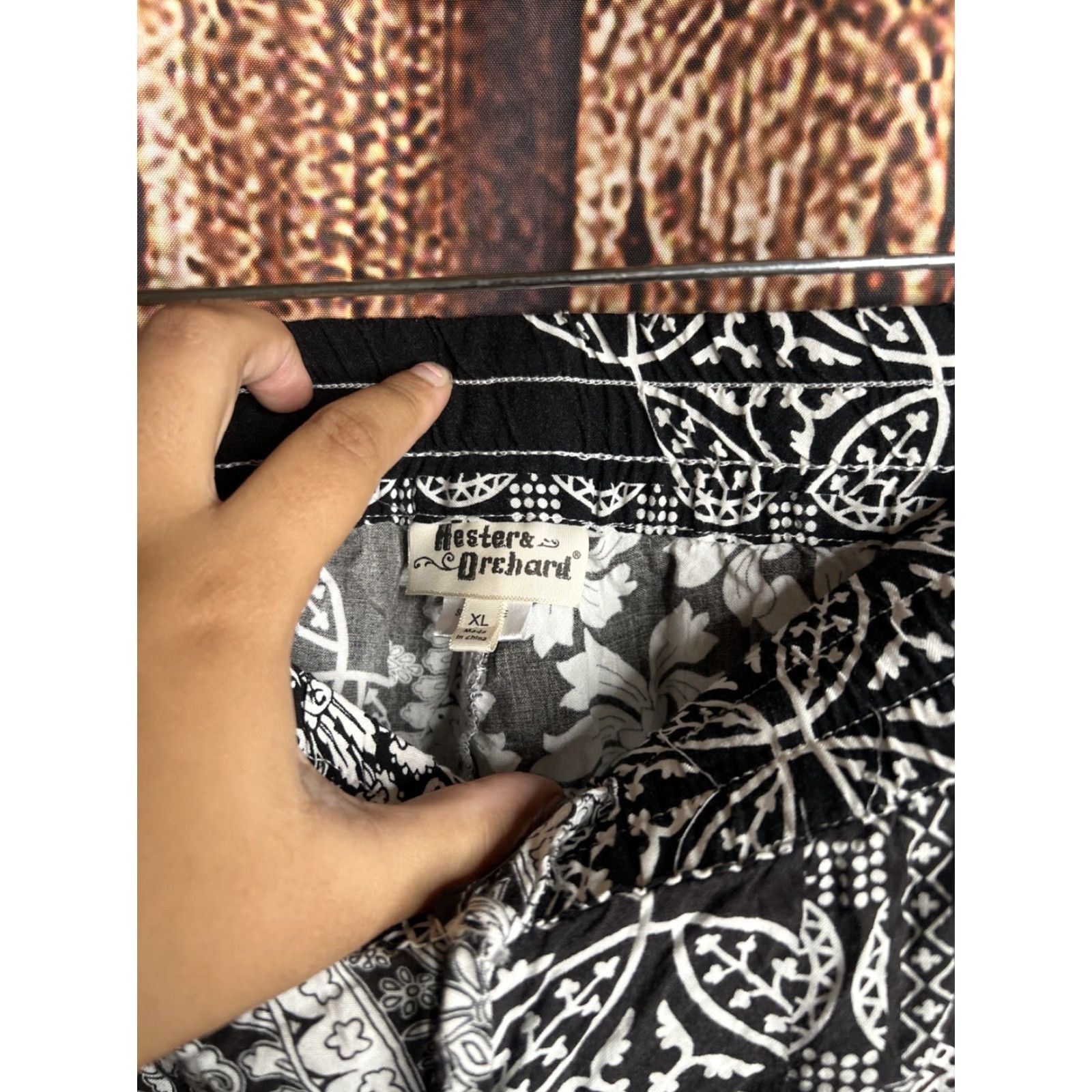 Anthropologie Anthropologie Hester & Orchard Pants Wide-Leg Drawstring Tie Dye XL Womens Size 40" / US 18 - 2 Thumbnail