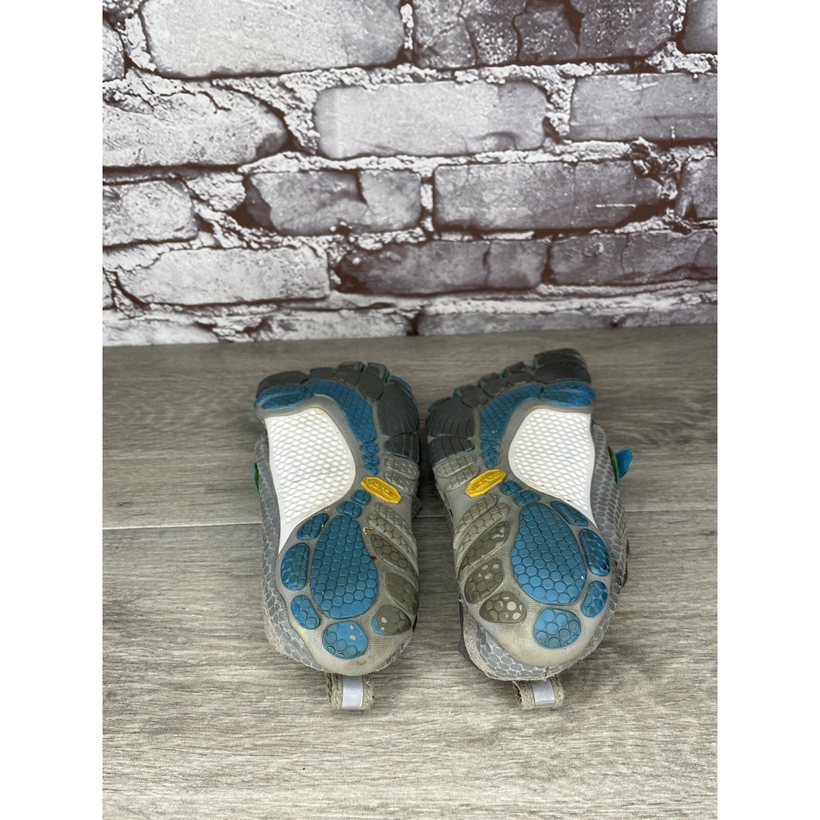 Vibram VIBRAM FiveFingers Gray Blue Textile Barefoot Running Shoes Size US 7.5 / IT 37.5 - 22 Thumbnail