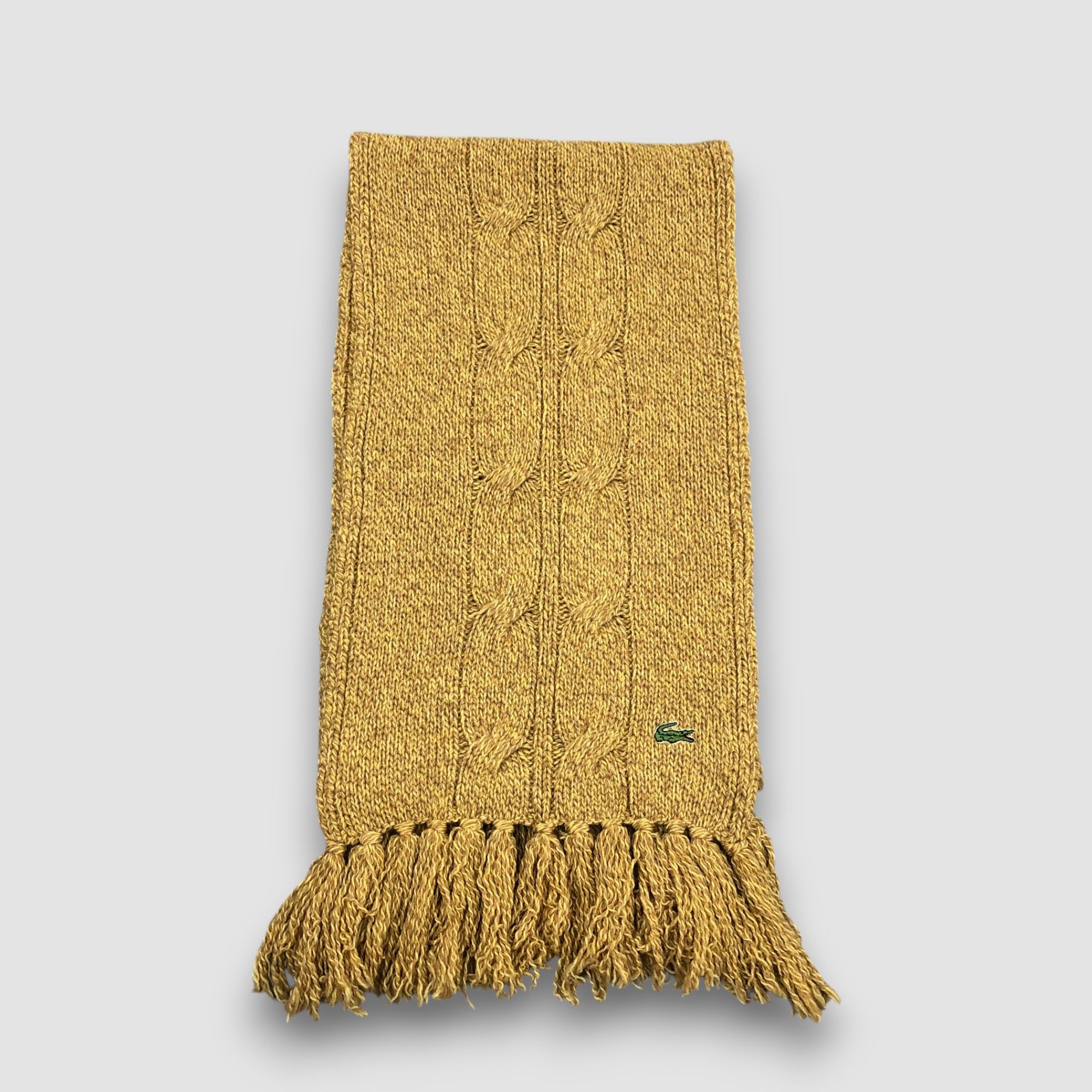 Lacoste Vintage Lacoste Scarf Muffler Knit Wool Scarves Size ONE SIZE - 2 Thumbnail