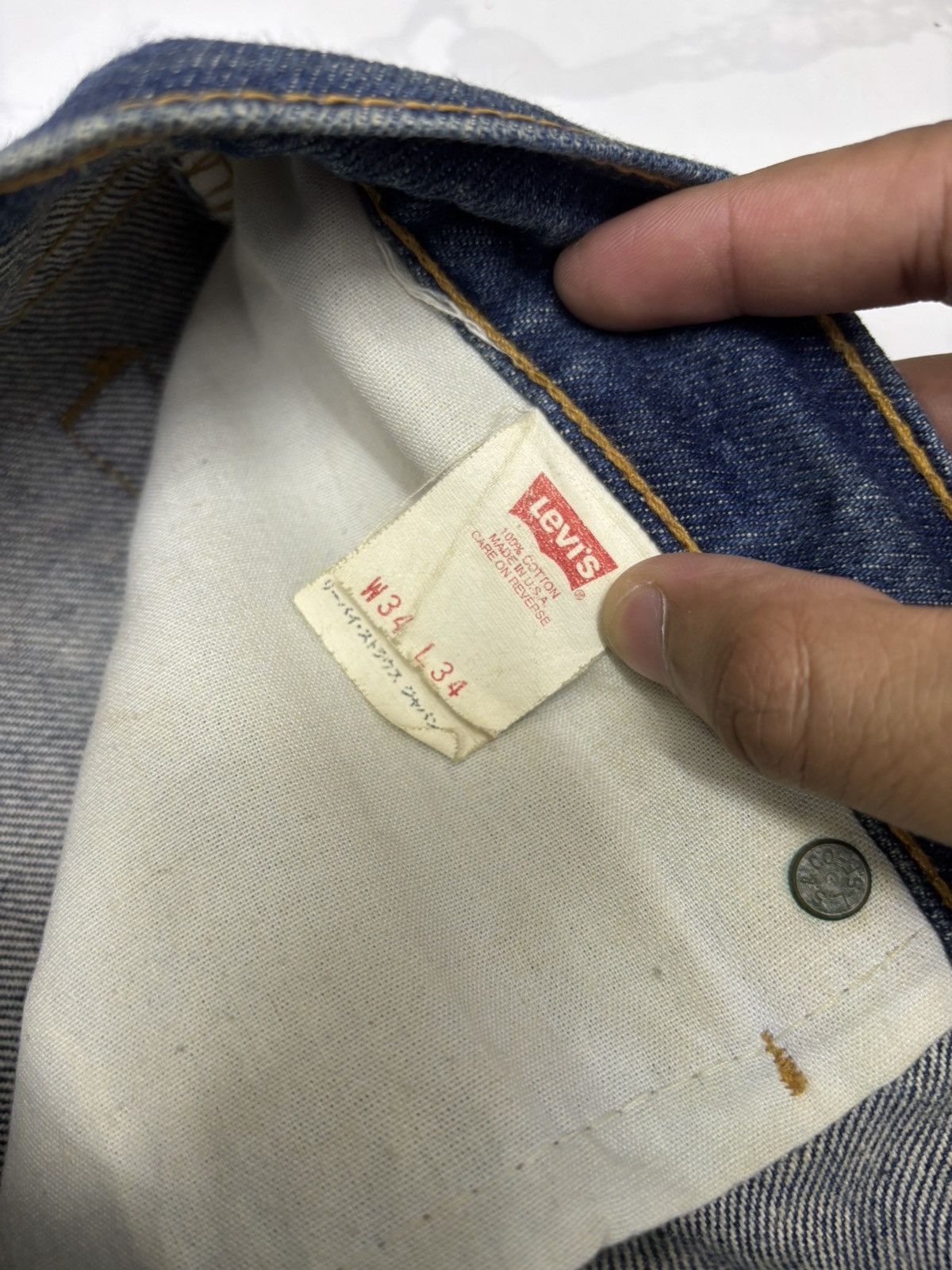 Levi's Vintage Clothing Vintage Levis 510 Made in USA Blue Condition Denim Jeans Size US 34 / EU 50 - 11 Thumbnail