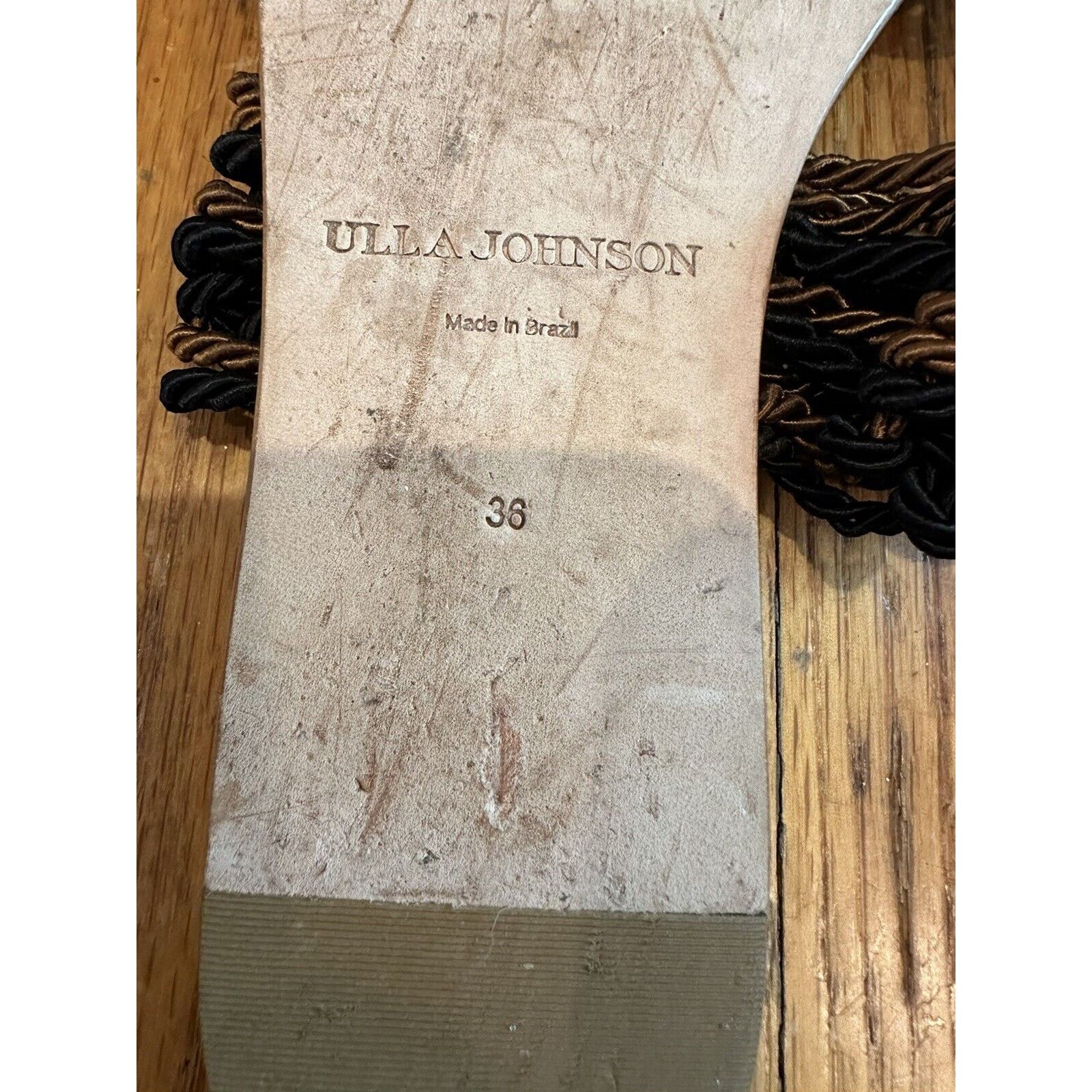Ulla Johnson Ulla Johnson Cosa Flat Woven Slide Sandal Noir Size 6 EUC Size US 6 / IT 36 - 6 Thumbnail