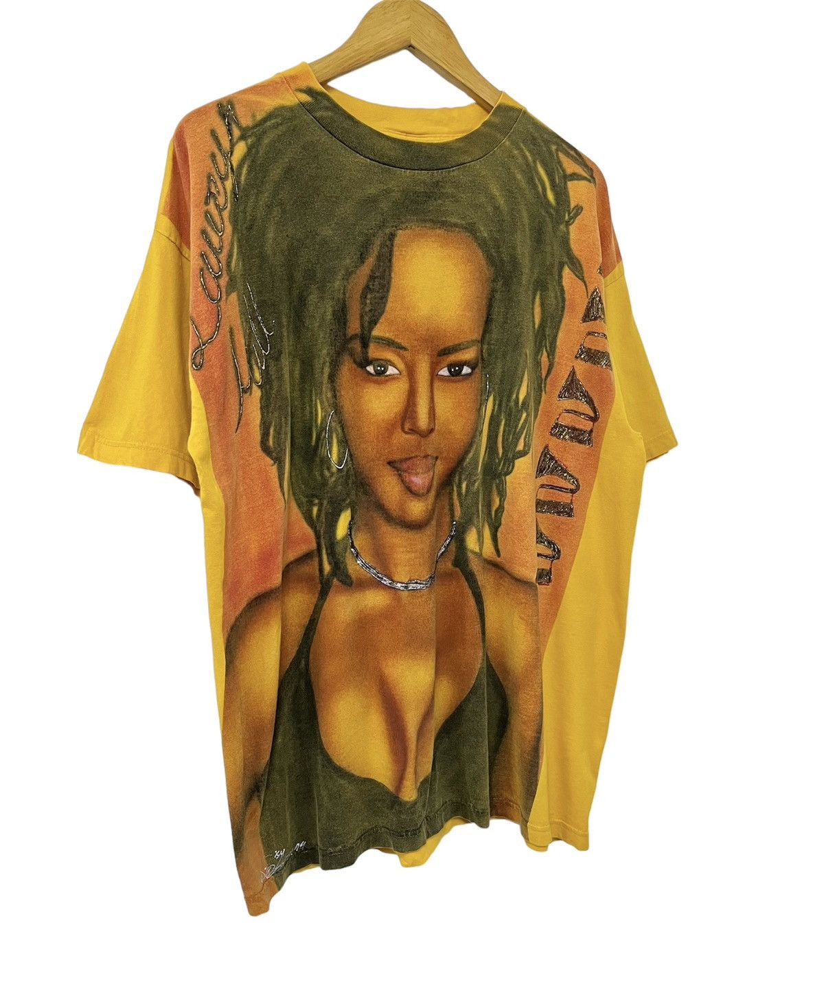 Rap Tees × Vintage VINTAGE 90s LAURYN HILL FUGEES OVP RNB RAP HIP HOP TSHIRT Size US XL / EU 56 / 4 - 2 Thumbnail