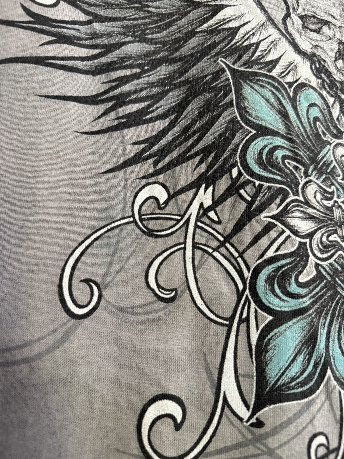 If Six Was Nine × Vintage Thrashed Vintage Xtreme Skulls Coysen Sun Faded Tee Size US XL / EU 56 / 4 - 6 Thumbnail