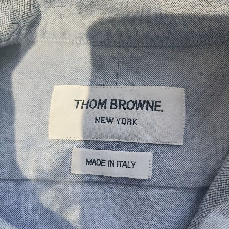 Thom Browne Thom Browne size00 Oxford blue armband shirt Size US XS / EU 42 / 0 - 5 Thumbnail