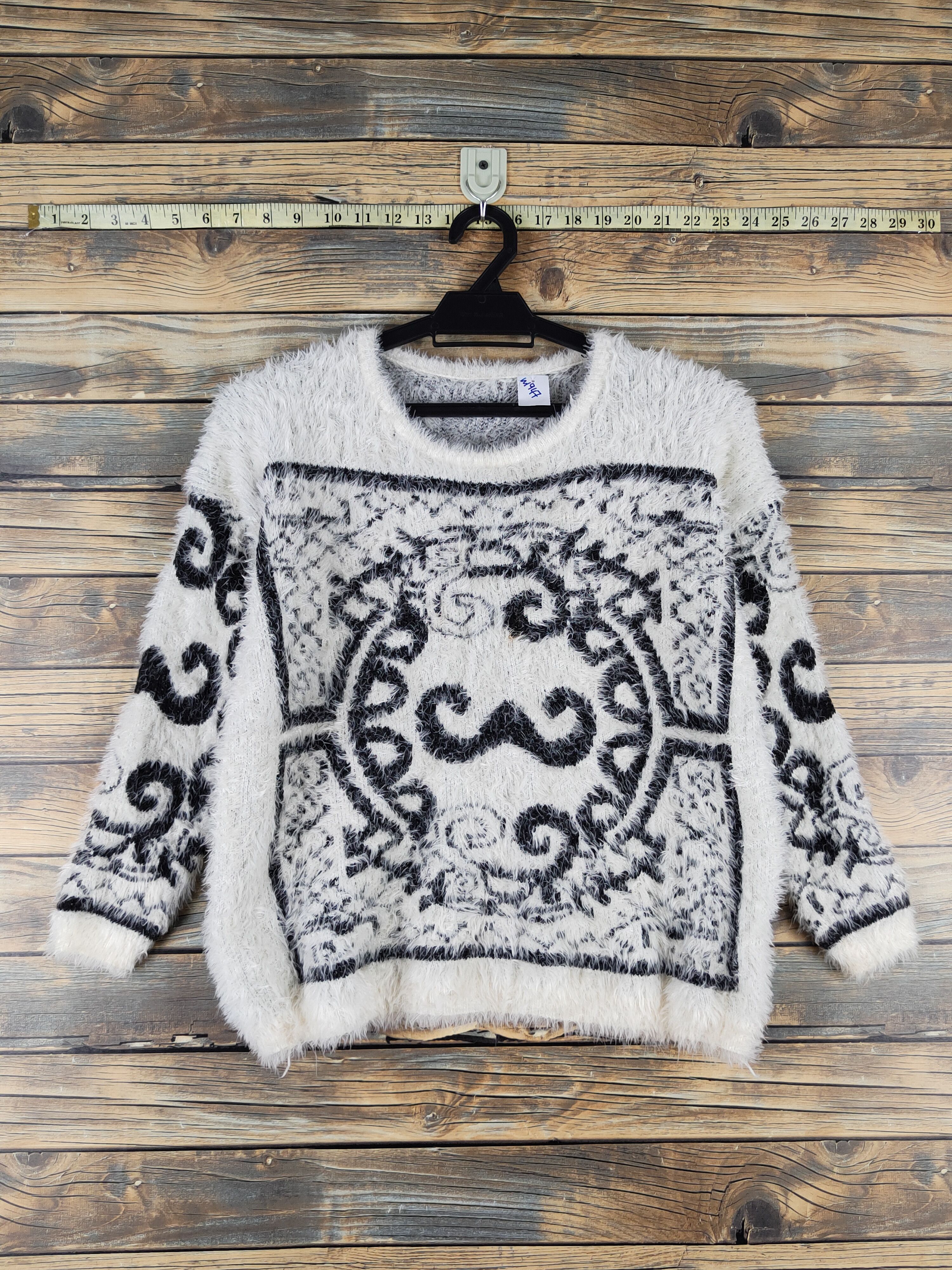 Japanese Brand Japanese Brand Ivory Shag Shaggy Fur Mohair Knitwear #W1947 Size S / US 4 / IT 40 - 1 Thumbnail