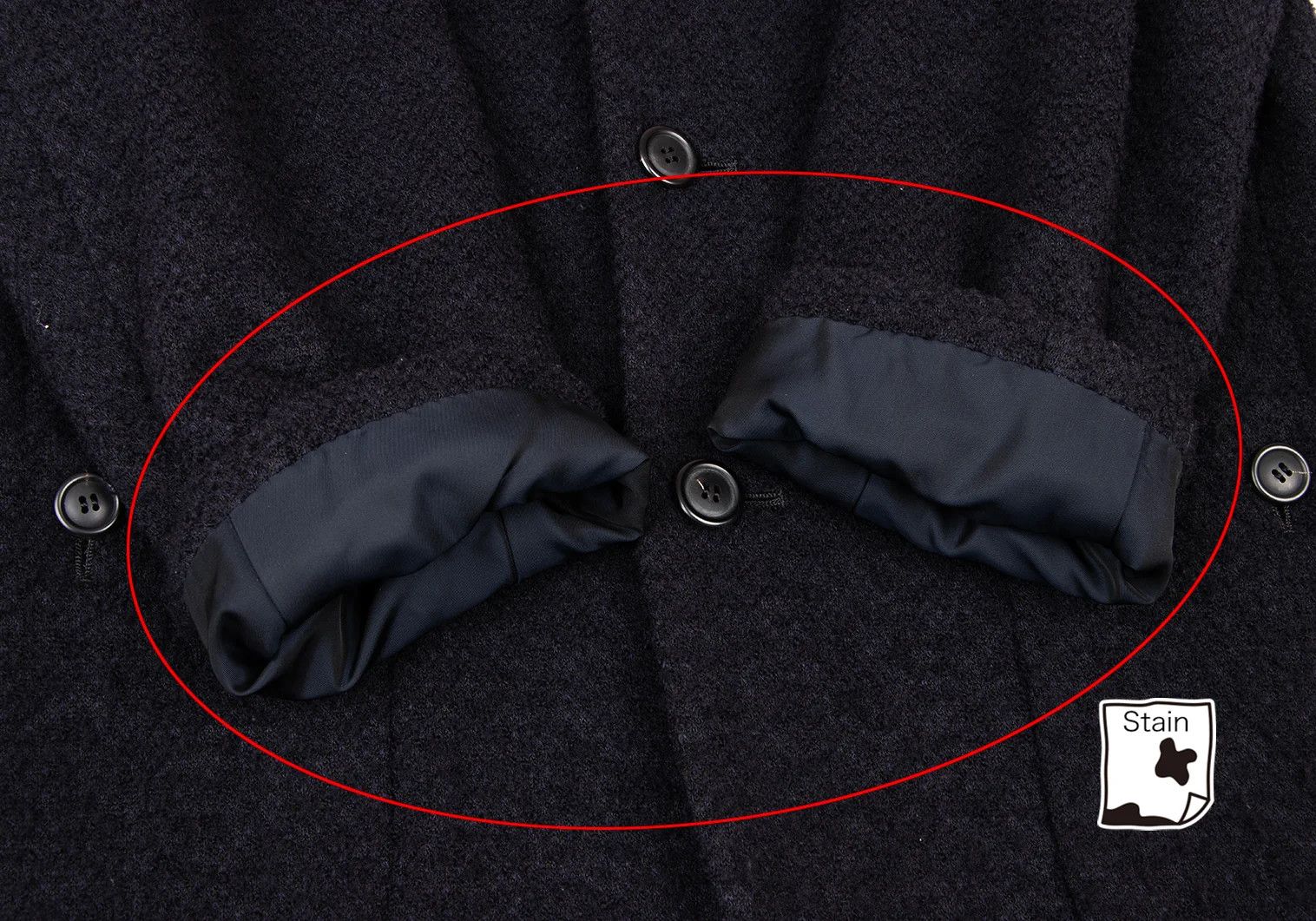 Issey Miyake Wool Pilling Design Stand Collar Jacket in Dark Purple M Size US M / EU 48-50 / 2 - 9 Thumbnail