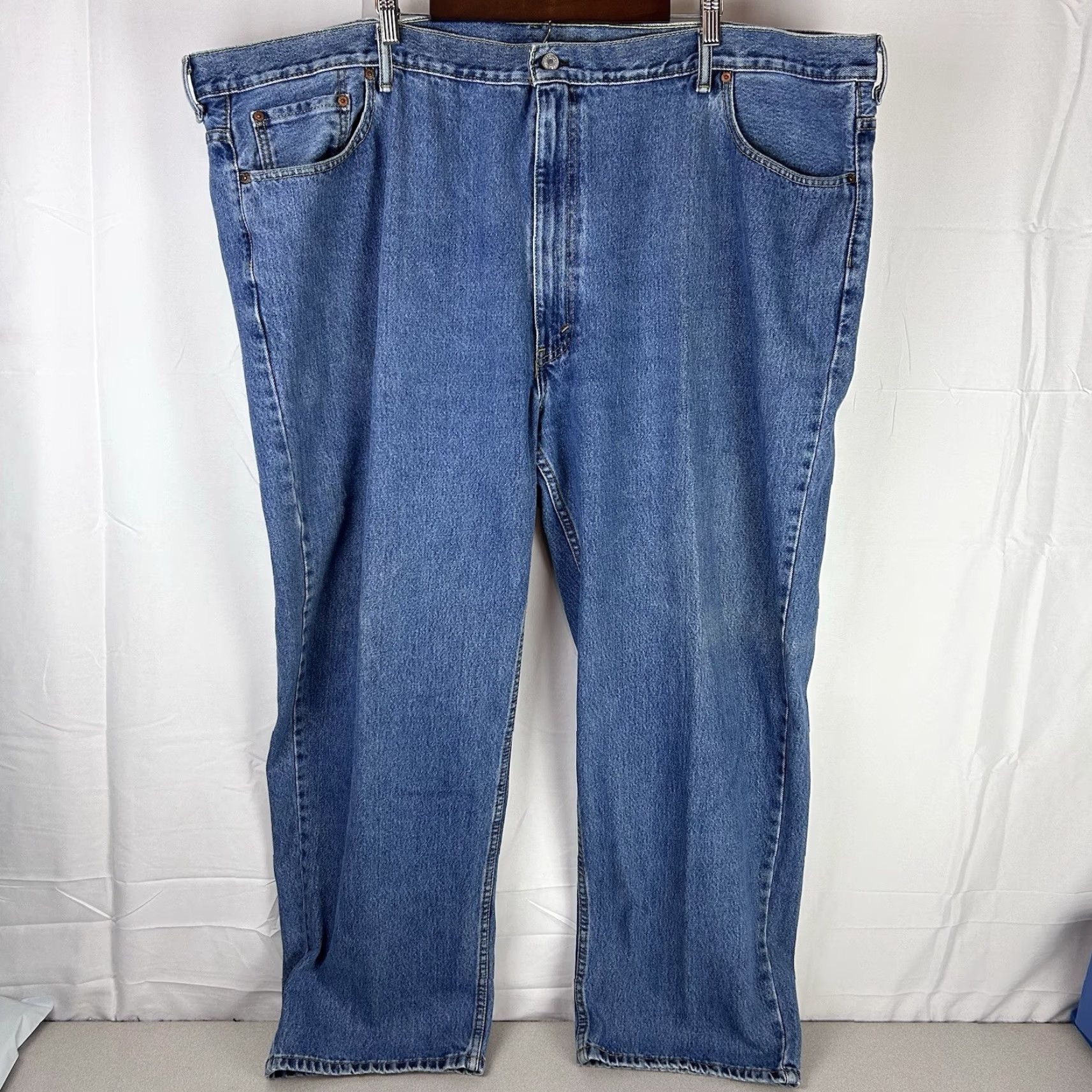 Levi's Levi's 505 Jeans Straight Regular Fit Men's Jeans Blue Size 54 x 32 Size US 38 / EU 54 - 2 Thumbnail