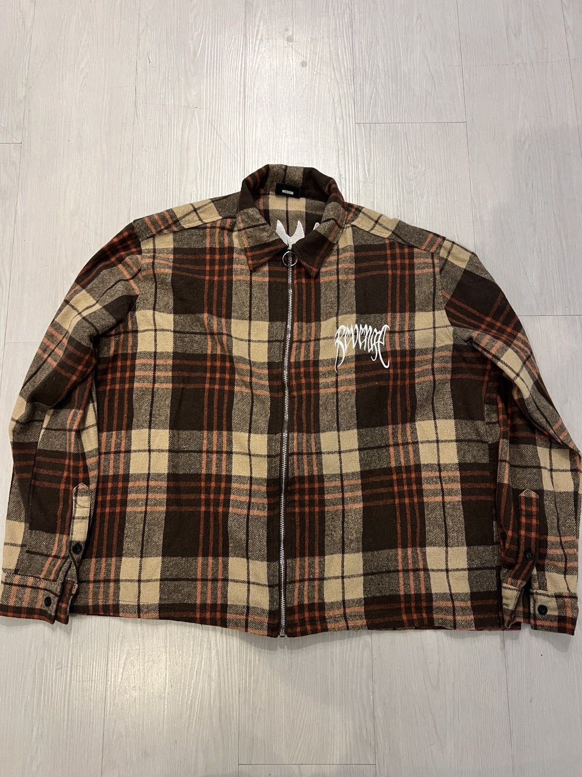 Other Revenge Flannel Zip Plaid Shirt M Size US M / EU 48-50 / 2 - 2 Thumbnail